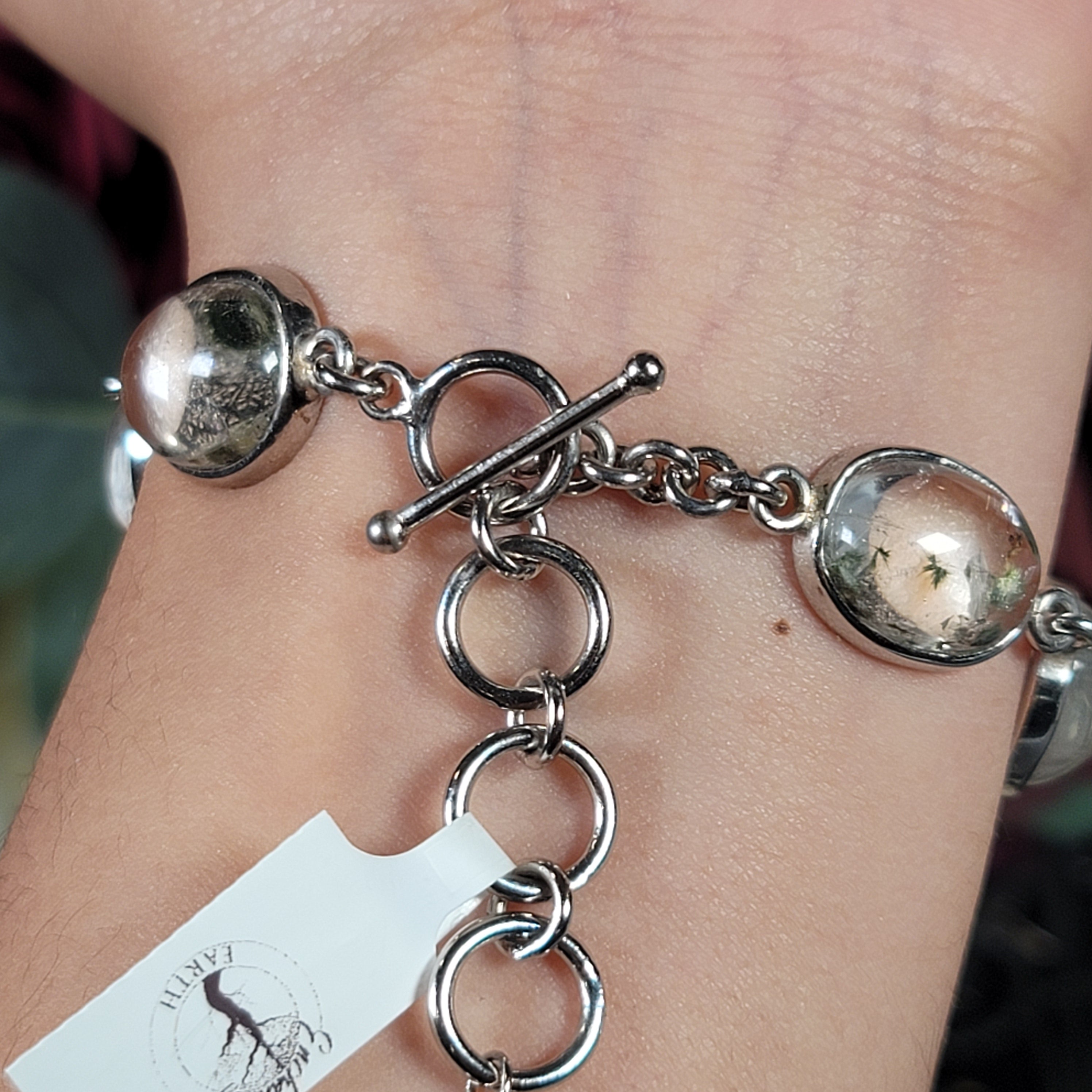 Hollandite Quartz Bracelet .925 Silver for Finding your Path, Manifestation & Spiritual Insight