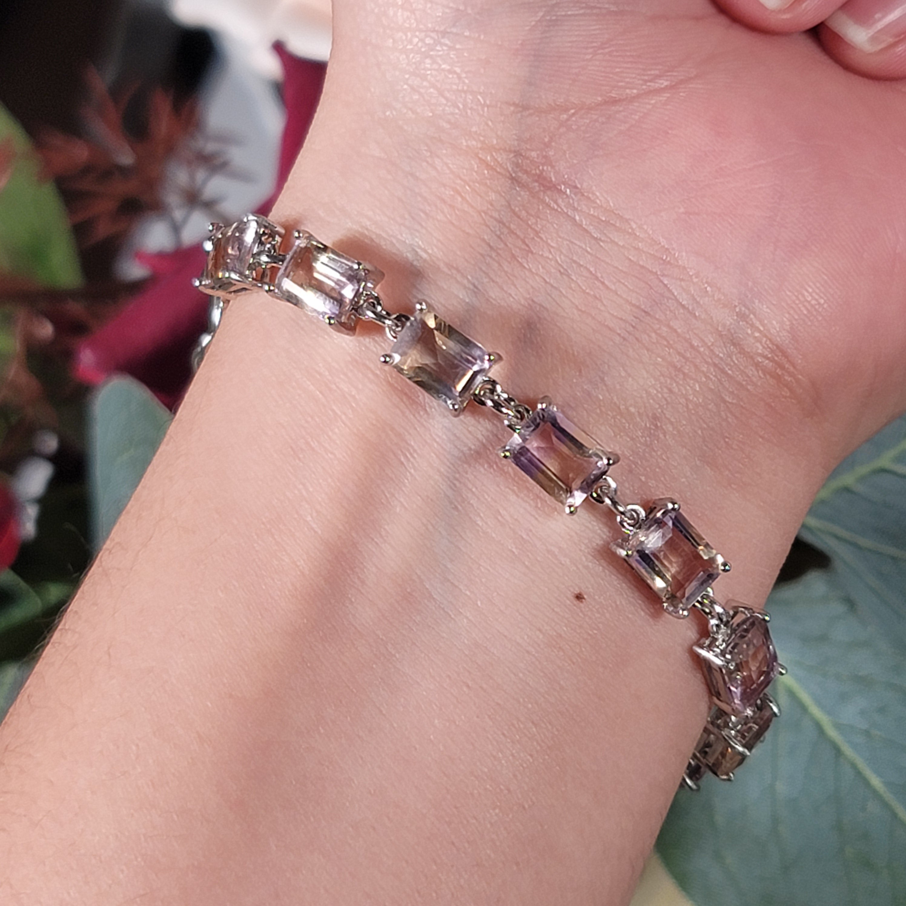 Ametrine Bracelet .925 Silver for Action & Empowerment to Pursue Your Dreams