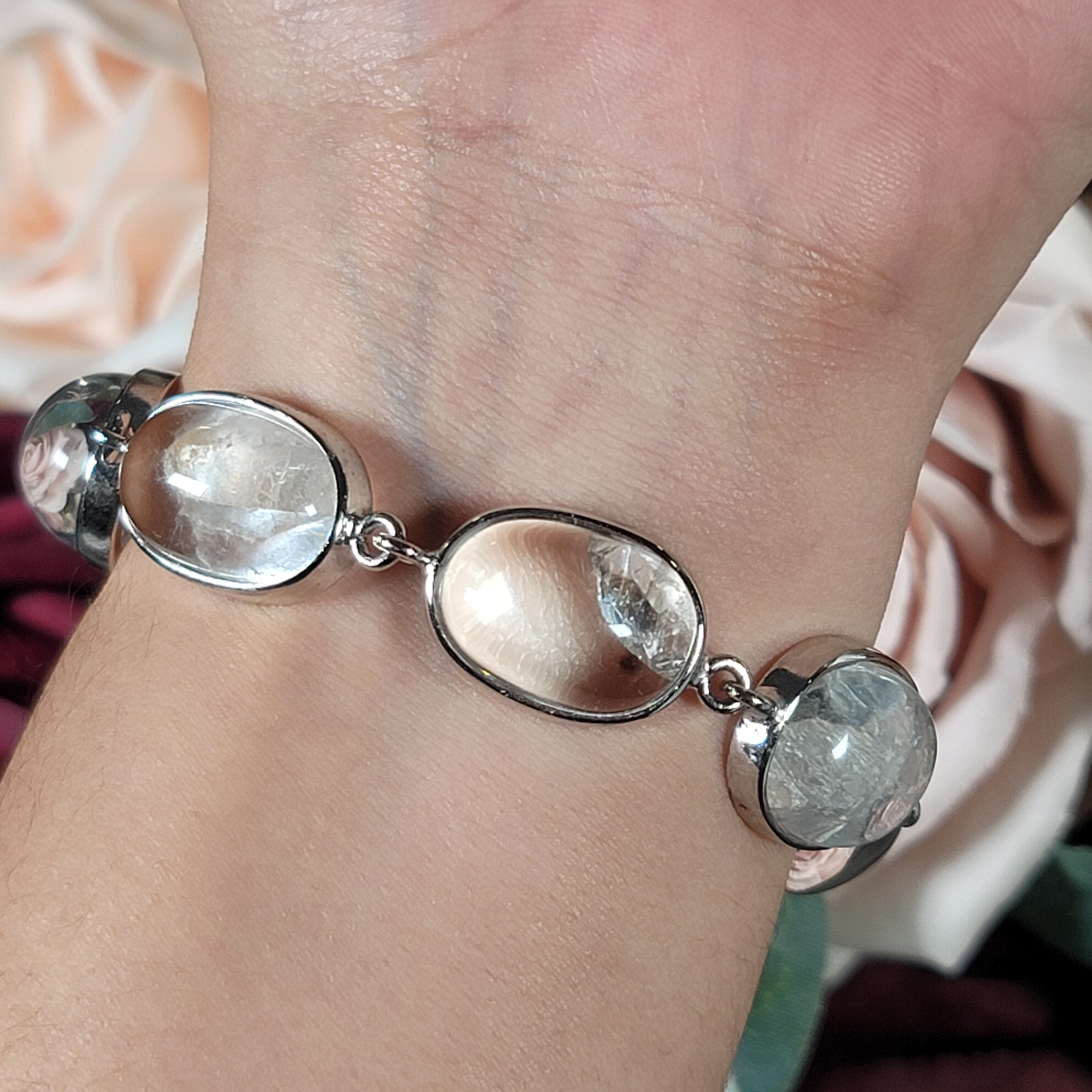 Manifestation Quartz Bracelet .925 Silver for Manifesting Anything you Desire