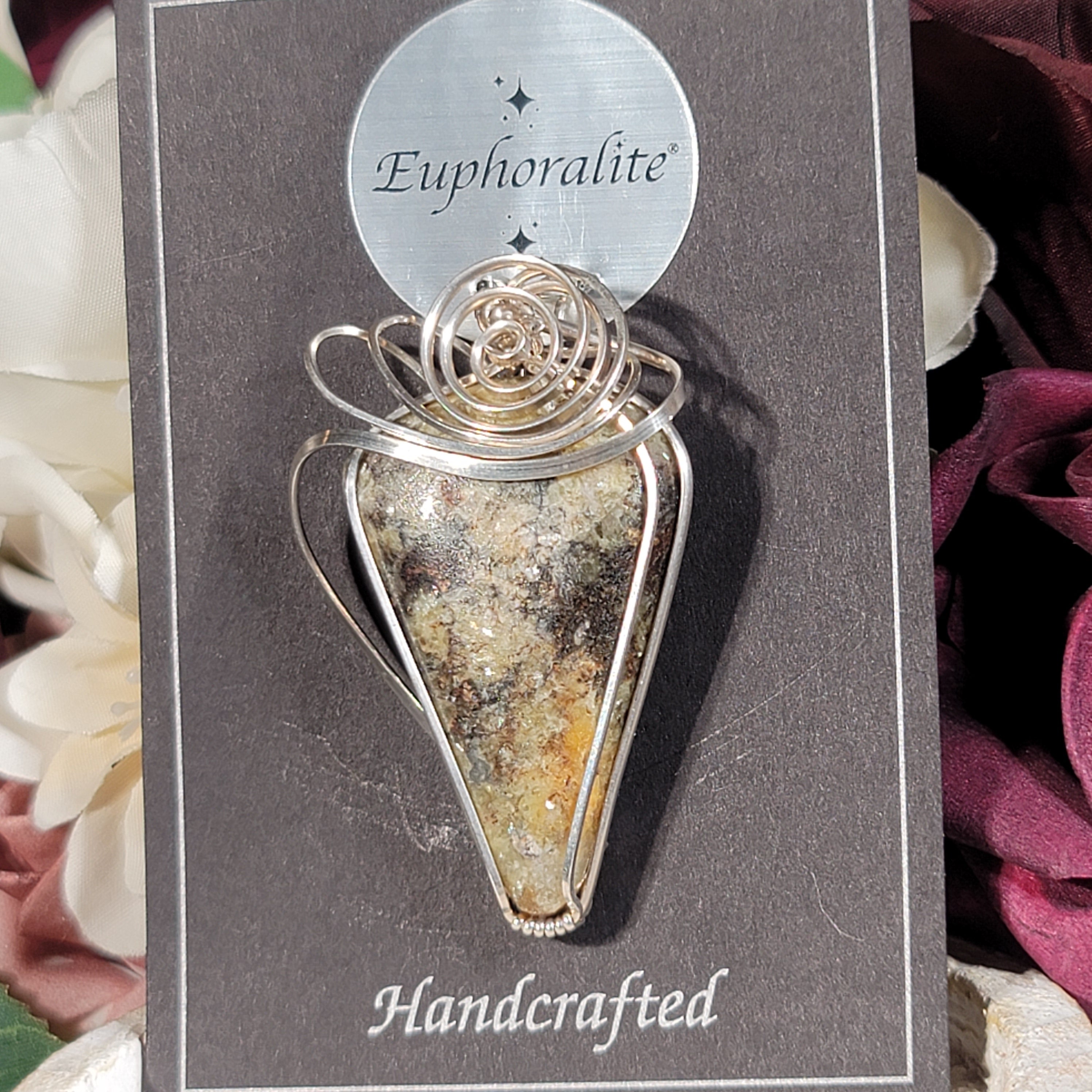 Pangea Euphoralite Pendant for Connecting with the Earth and Healing Knowledge from Ancestors