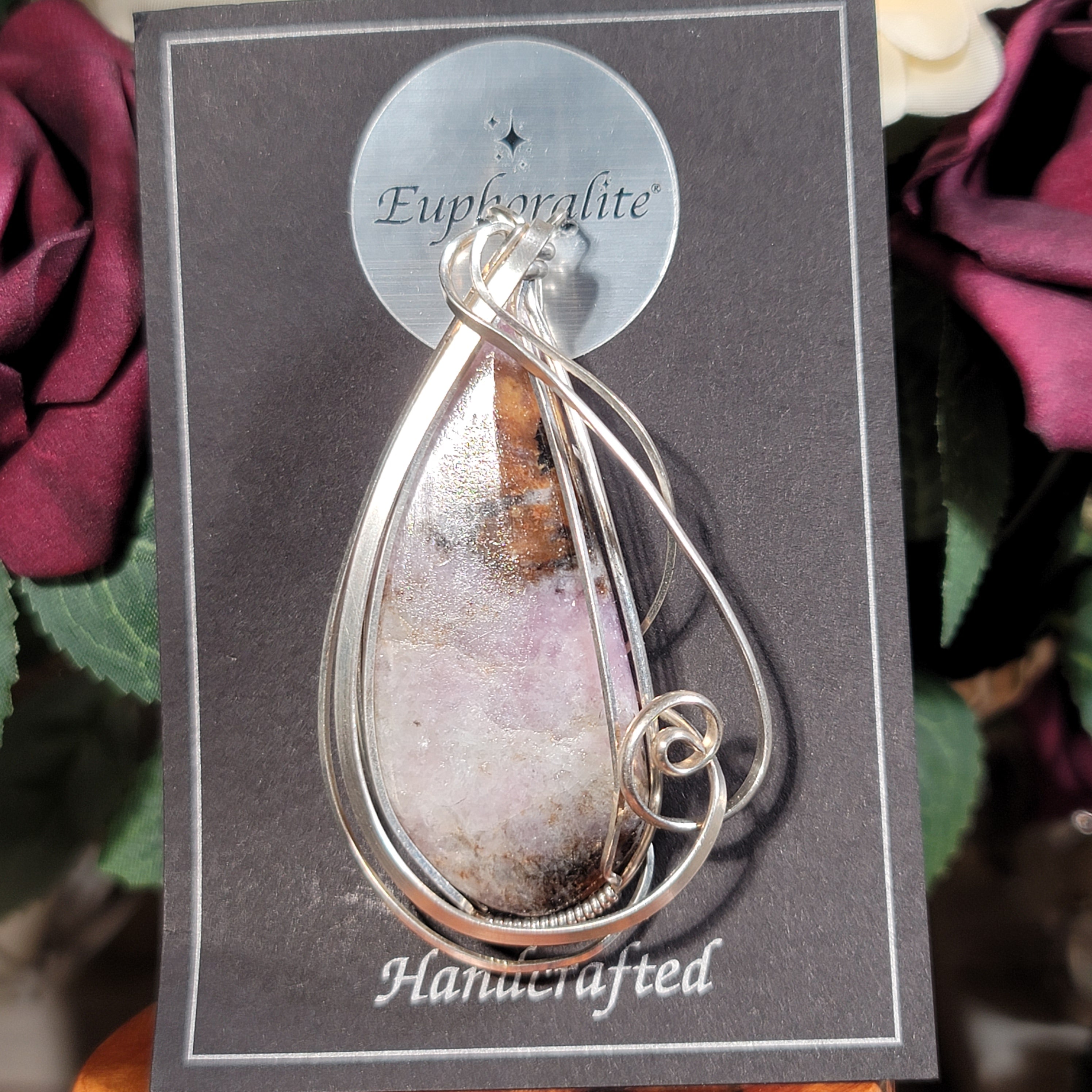 Electric Euphoralite Pendant for Protection, Love, Stress Relief and Mental Clarity