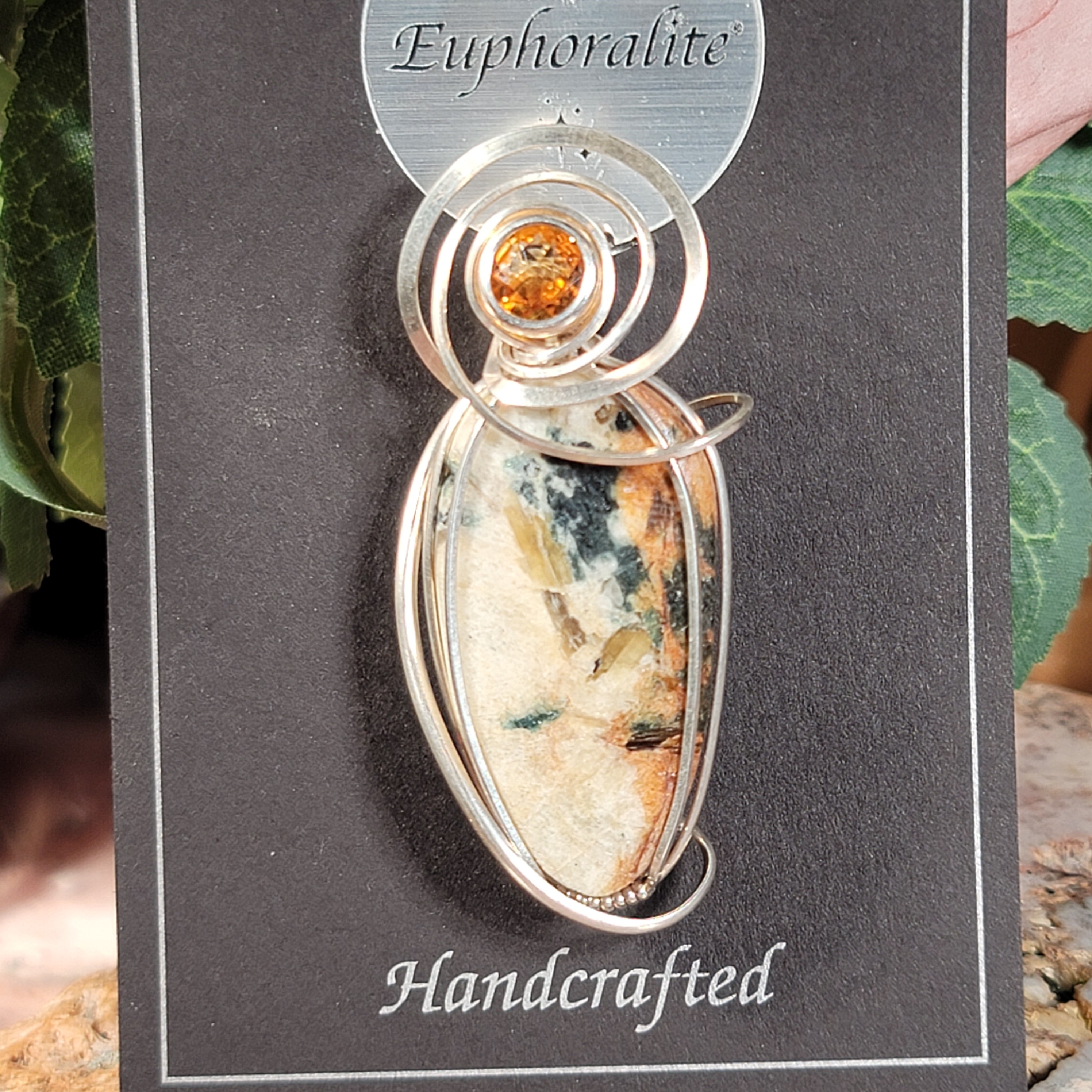 Ascension Euphoralite Pendant for Connection with Higher Realms