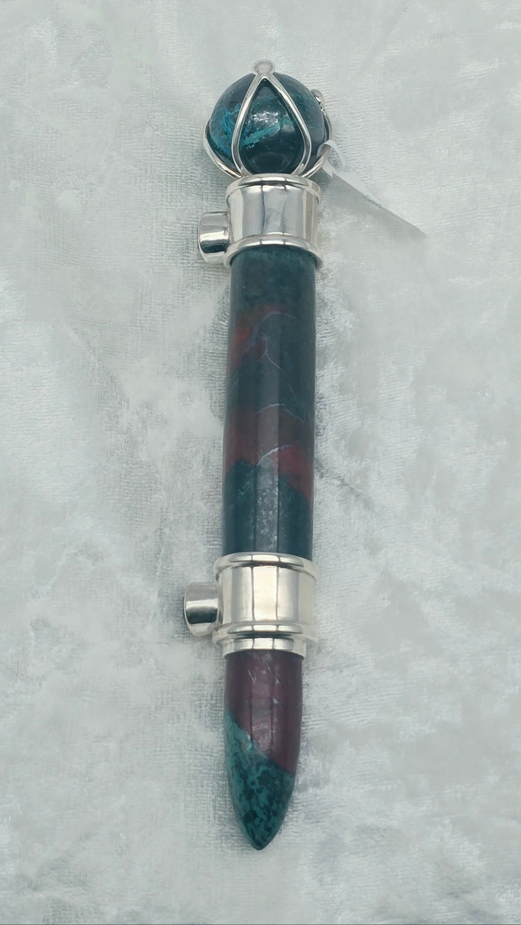 One of a Kind Magic Wand ~ Sonora Sunset with Super 7 Gemstones for Manifestation, Divination and Discernment