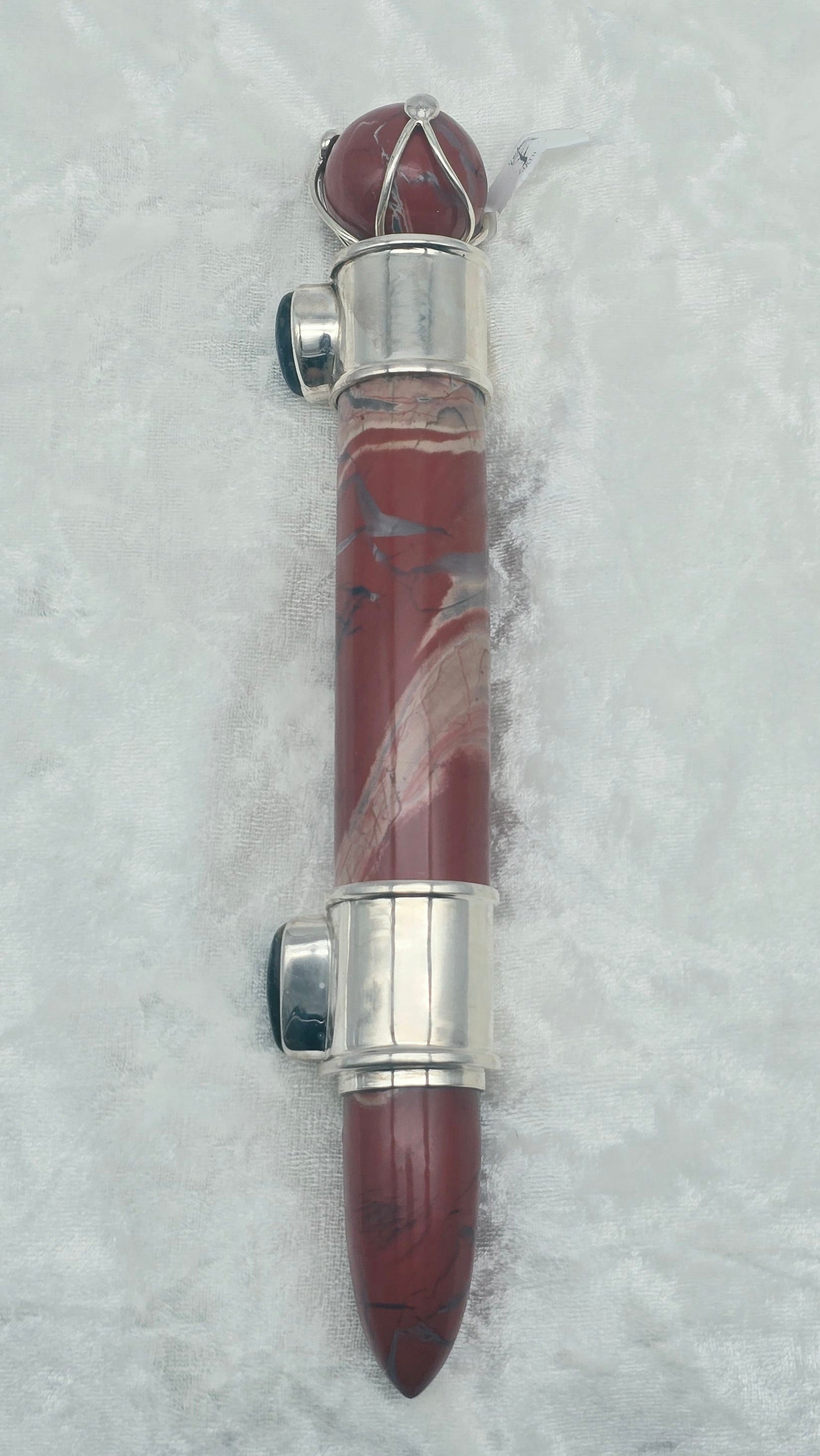 One of a Kind Magic Wand ~ Red Jasper with Pietersite for Strength, Resilience and Emotional Balance
