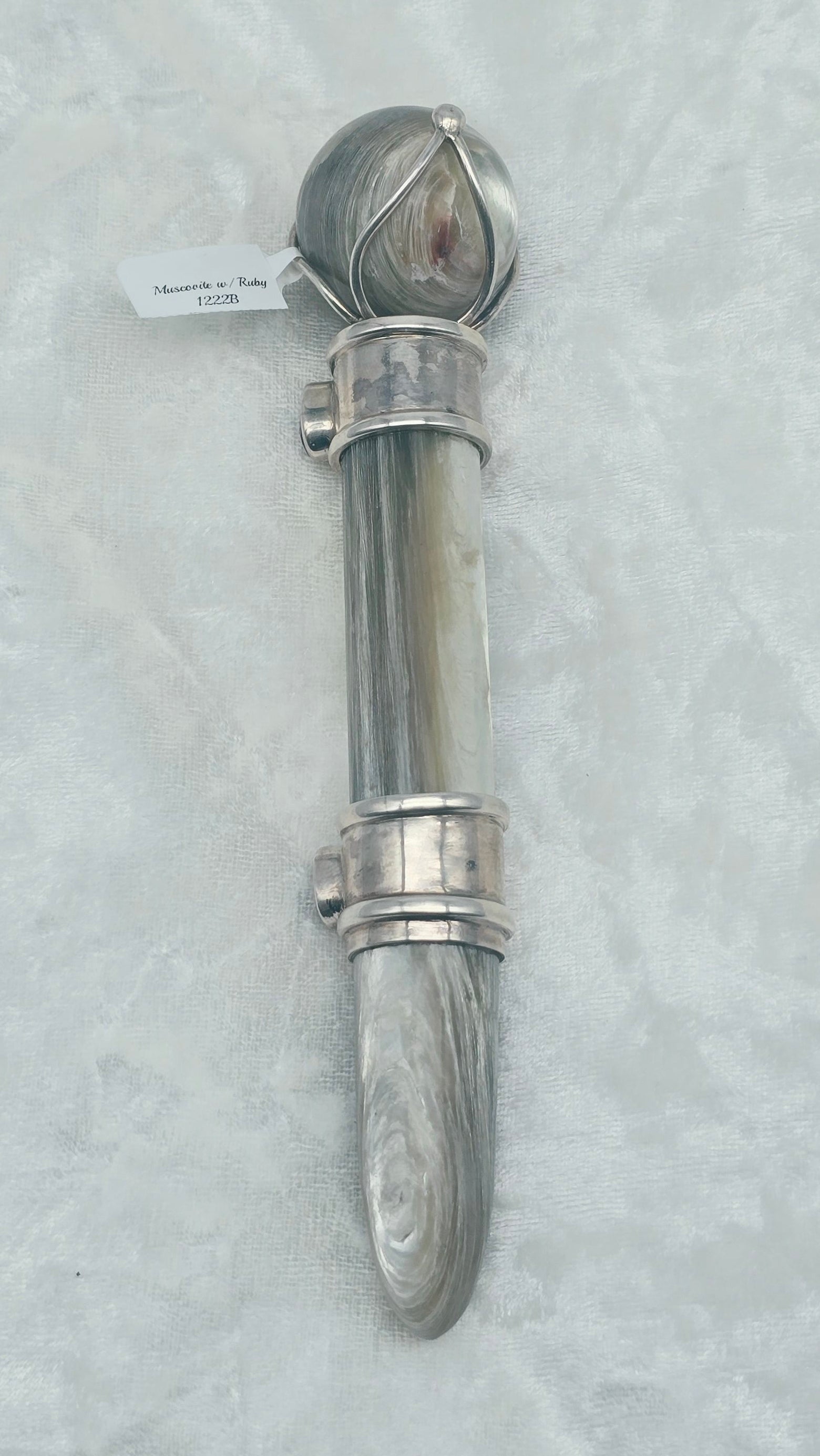 One of a Kind Magic Wand ~ Muscovite with Ruby Wand for Intuitive Guidance, Love and Manifesting your Heart's Desires (Copy)