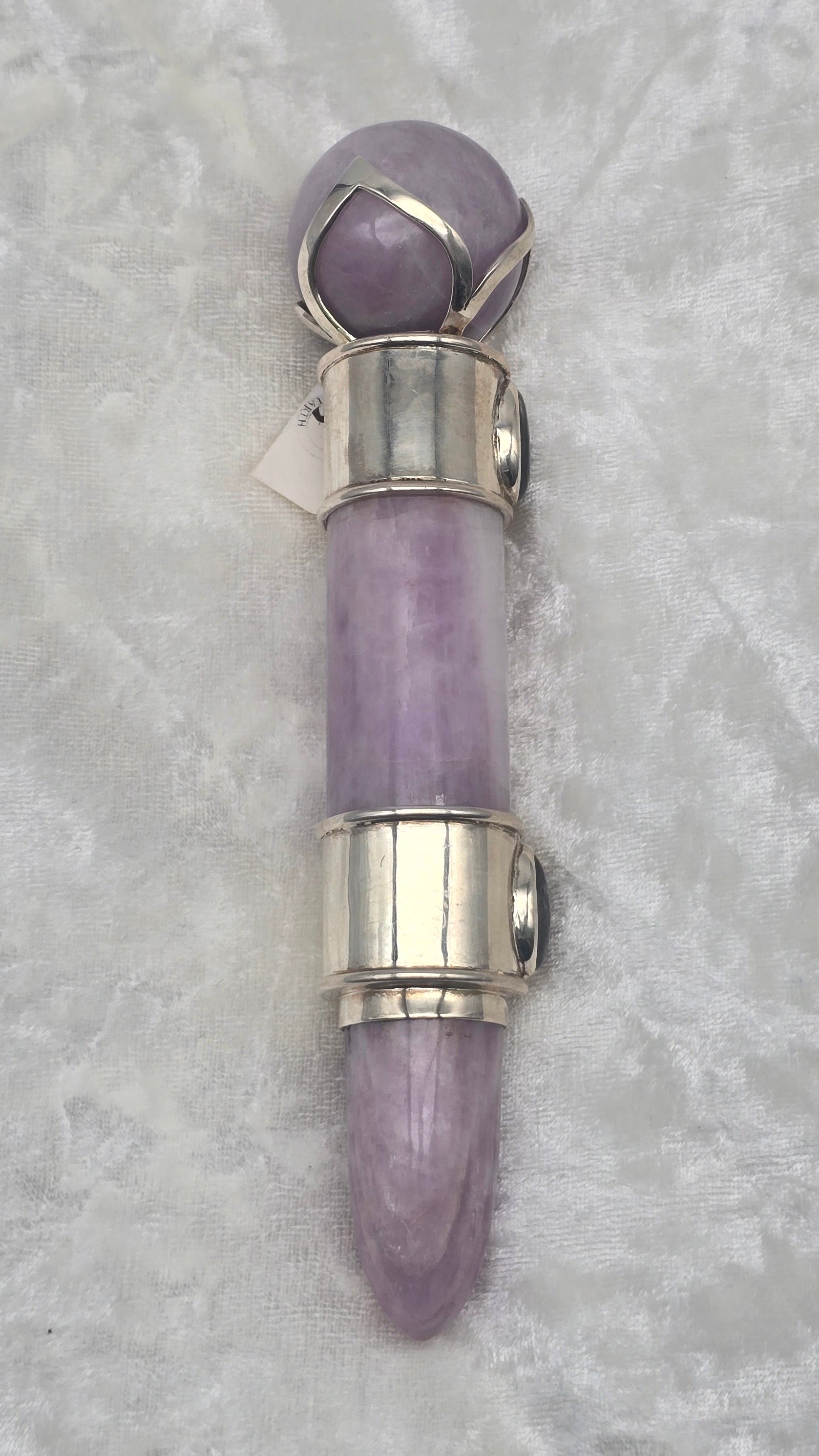 One of a Kind Magic Wand ~ Kunzite with Scapolite Gemstones for Transformation, Heart Healing and Self-Discovery