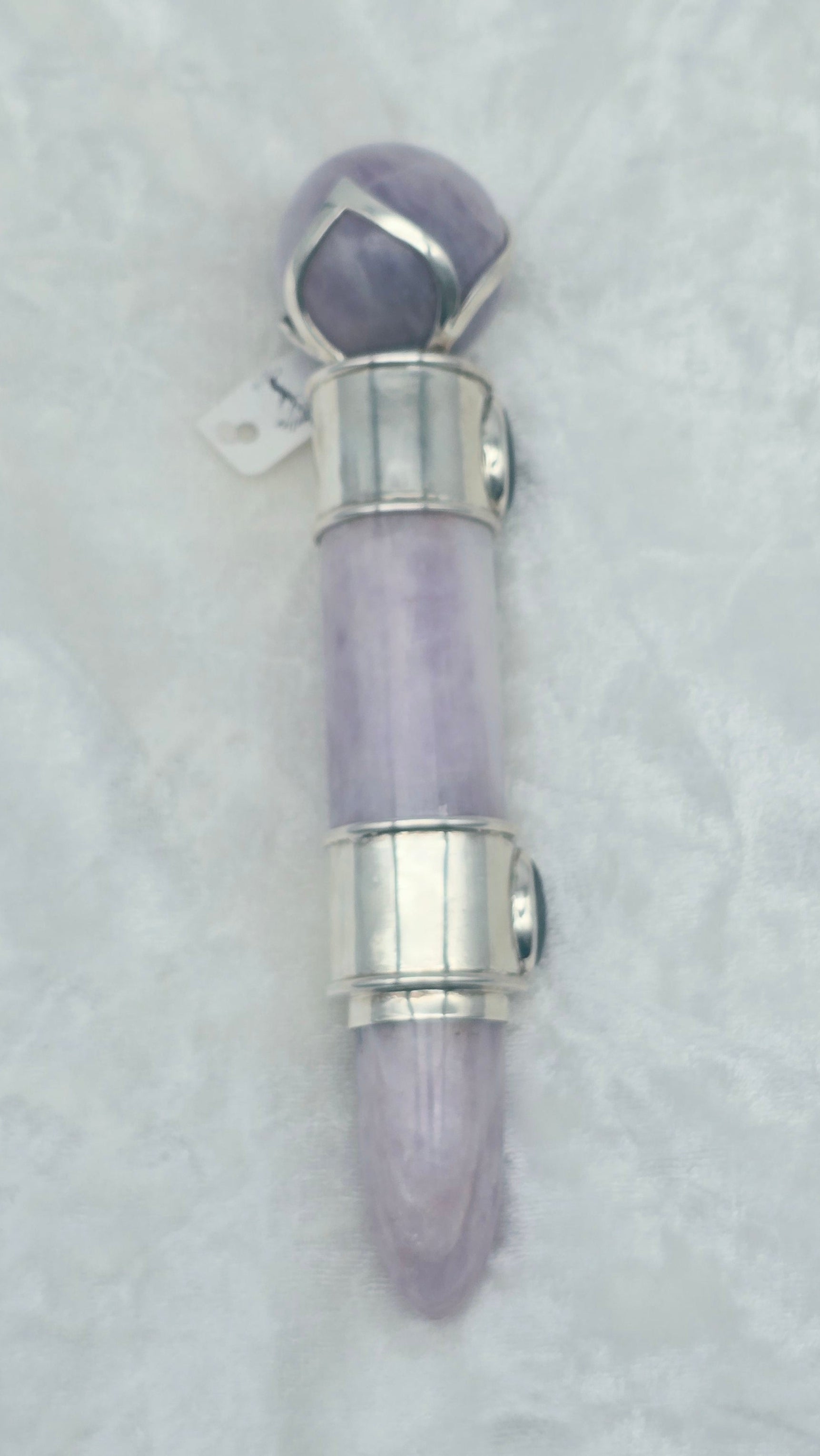 One of a Kind Magic Wand ~ Kunzite with Scapolite Gemstones for Transformation, Heart Healing and Self-Discovery