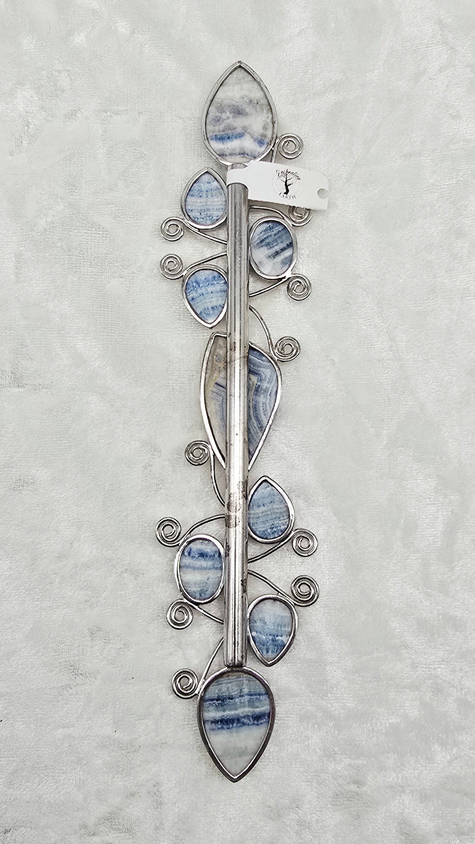 One of a Kind Magic Wand ~ Blue Scheelite for Peace, Transformation and World Healing