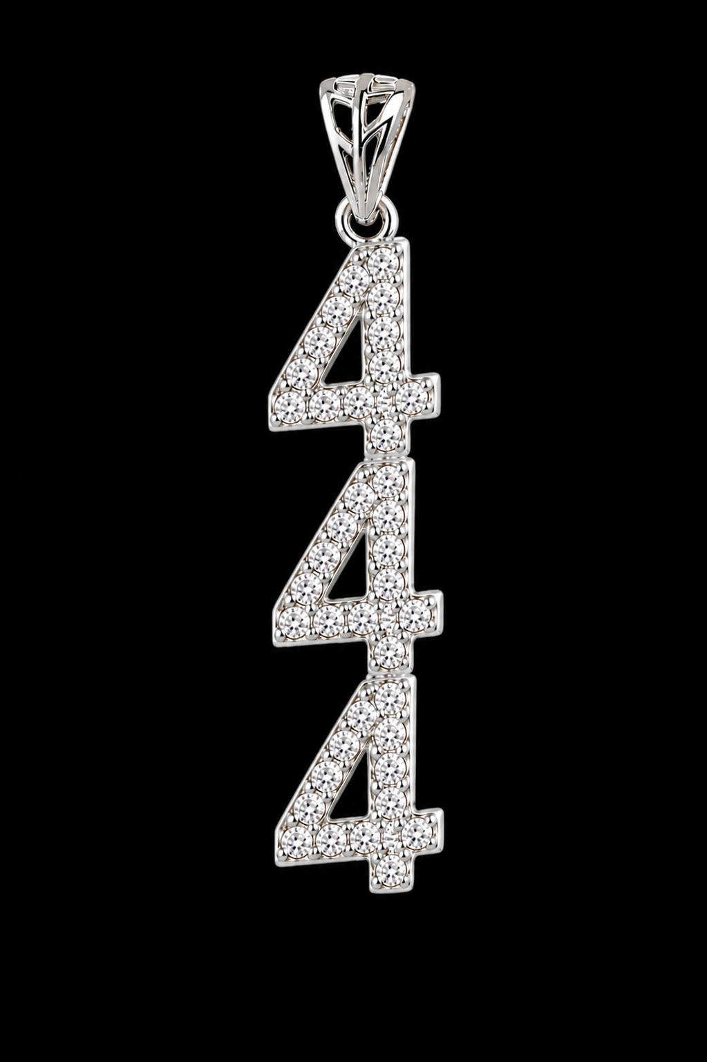 Angel Codes Pendant Moissanite Pavé .925 Silver for Connecting with Angels, Divine Guidance, Manifestation and Protection