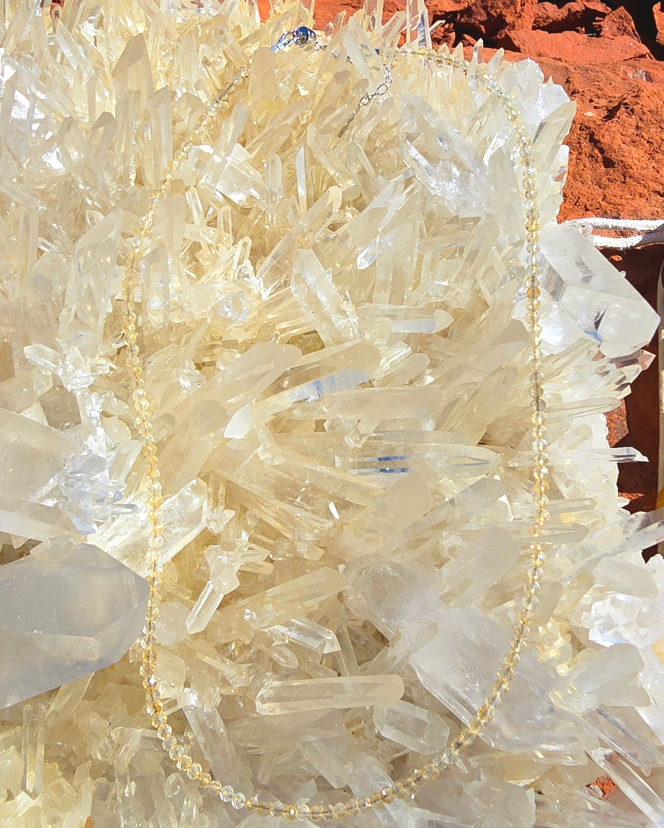 Everyday Magic Holiday Set | Choker Bracelet + Luxury 7-Chakra Stone Set | Citrine Rose Quartz Amethyst Black Tourmaline