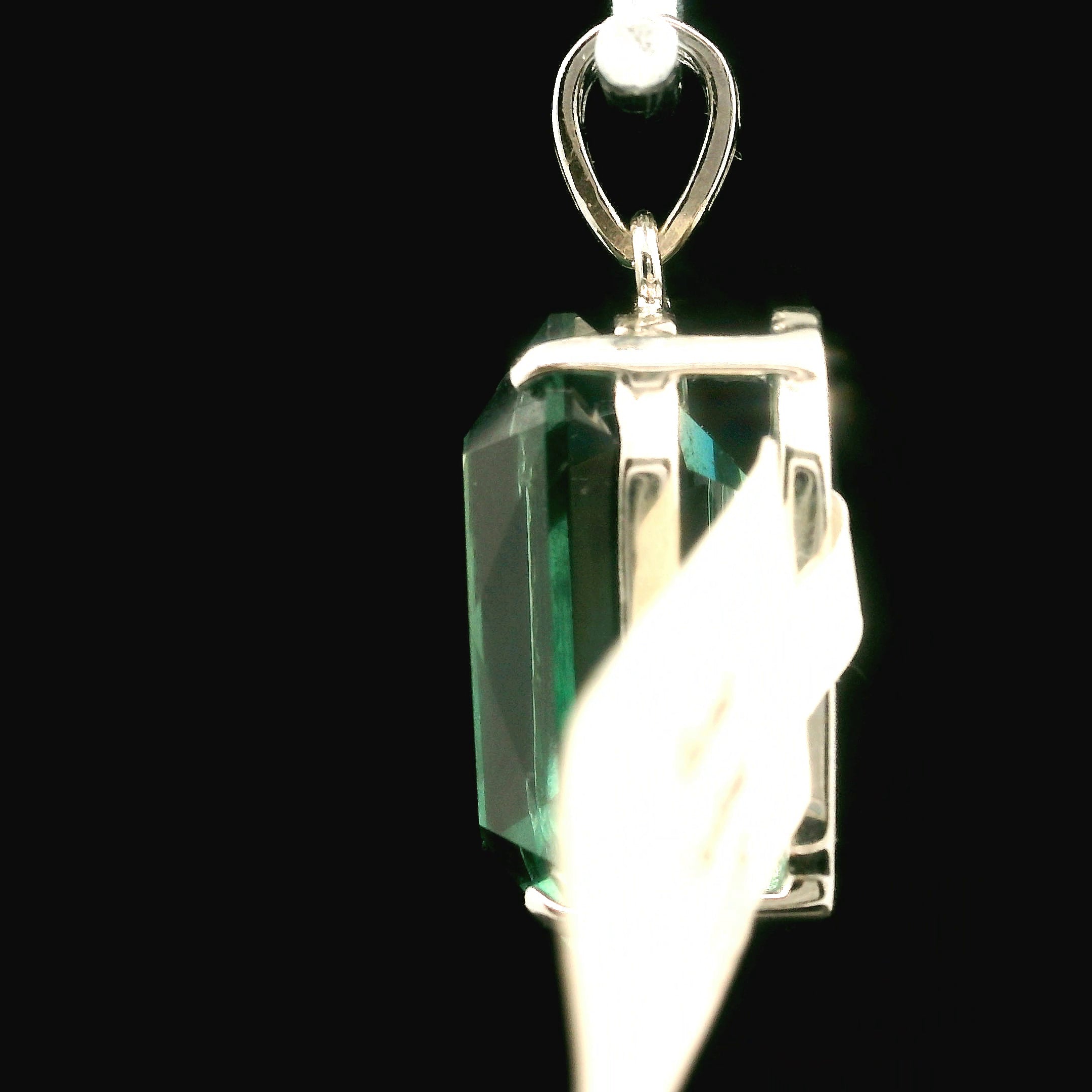 Diana Maria Color Changing Fluorite Pendant .925 Silver for Inspiration, Focus and Wisdom