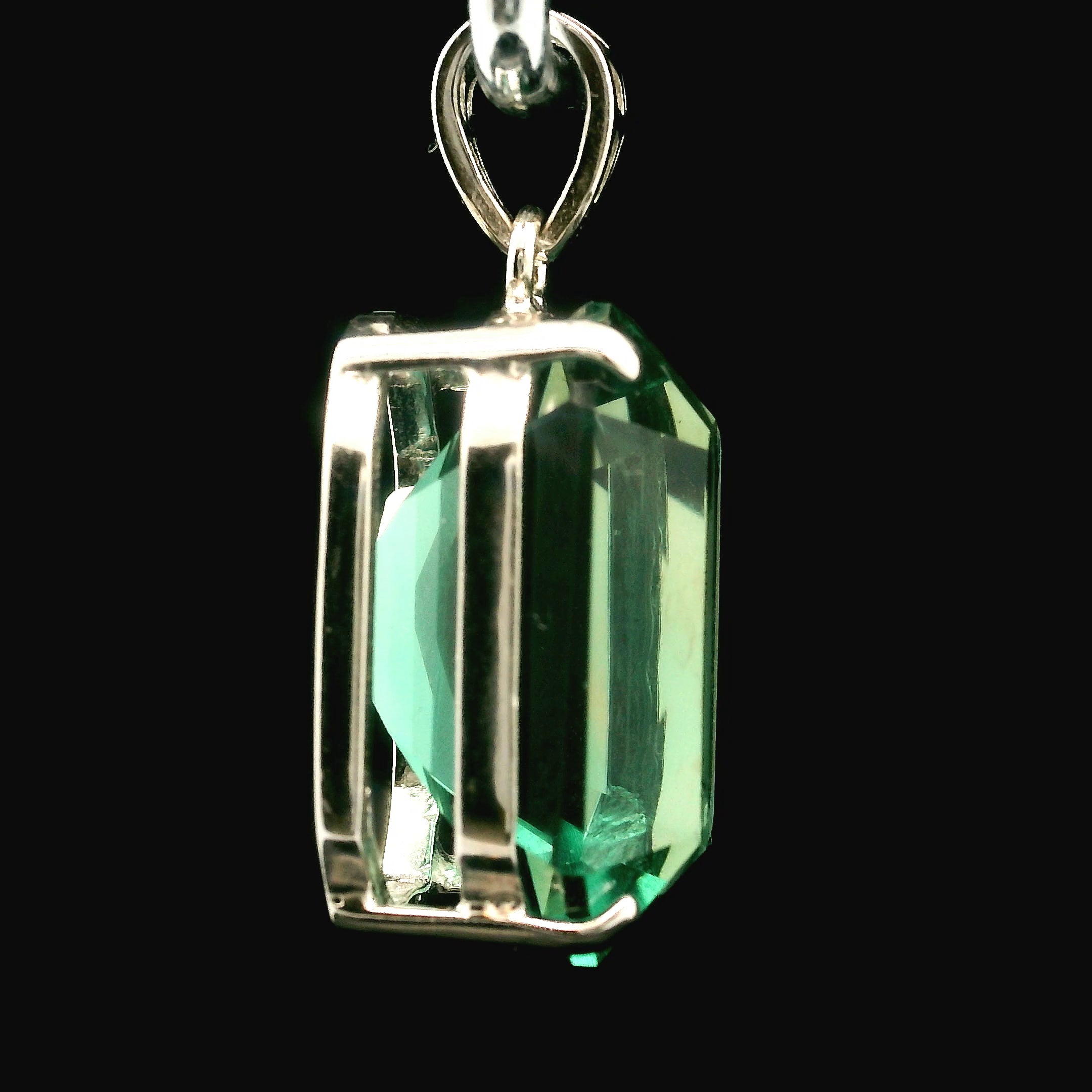 Diana Maria Color Changing Fluorite Pendant .925 Silver for Inspiration, Focus and Wisdom