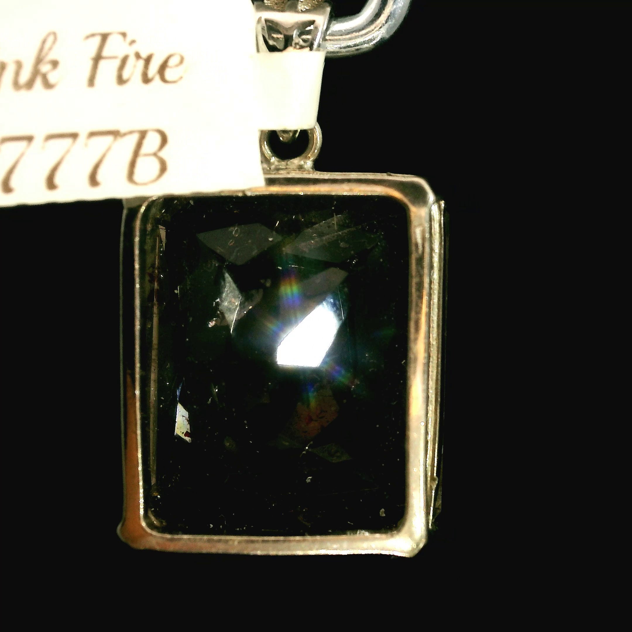 Pink Fire Covellite in Quartz .925 Silver Pendant for Spiritual Evolution and Energy Flow