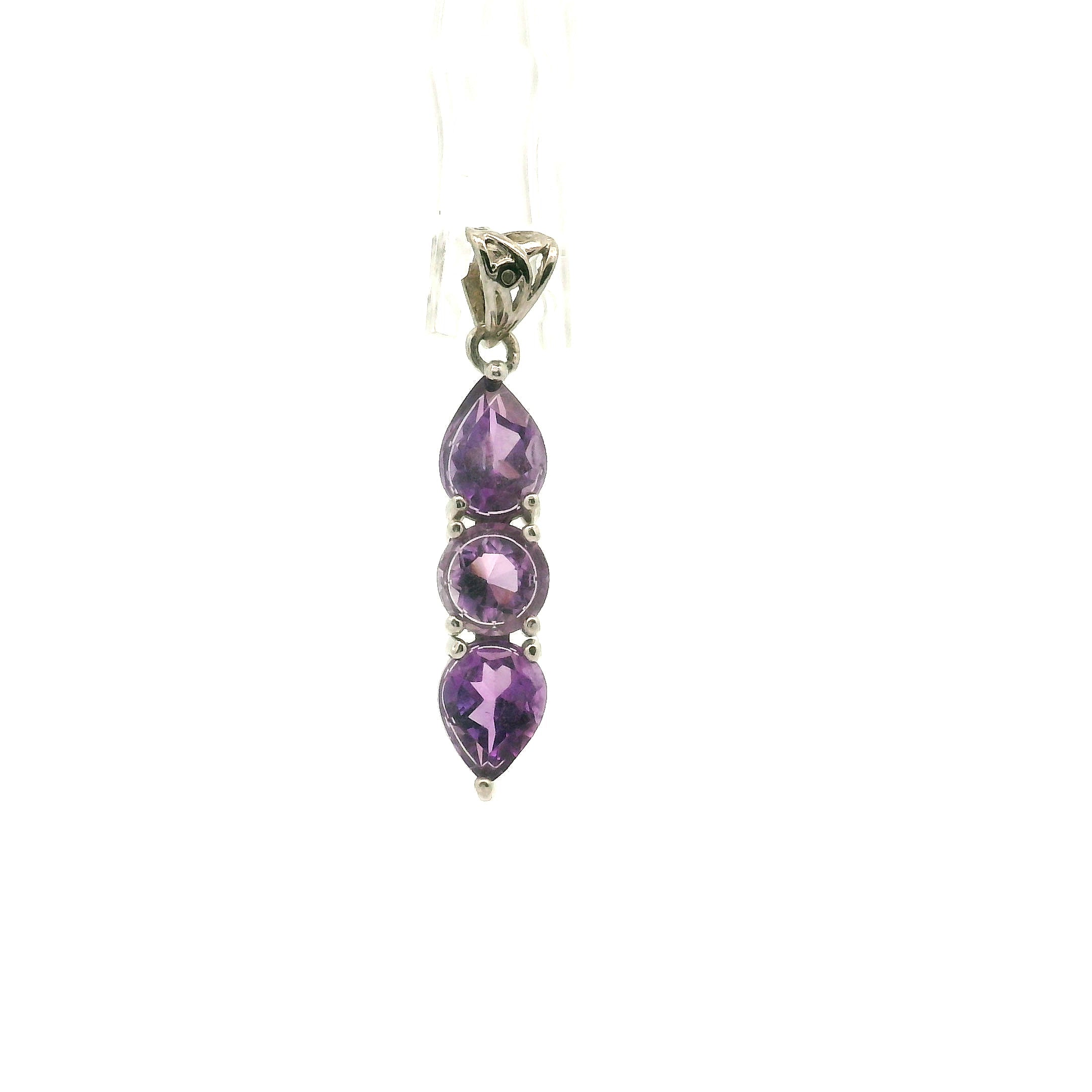 Wand Pendant .925 Silver for Intuition, Luck, Protection and Purification