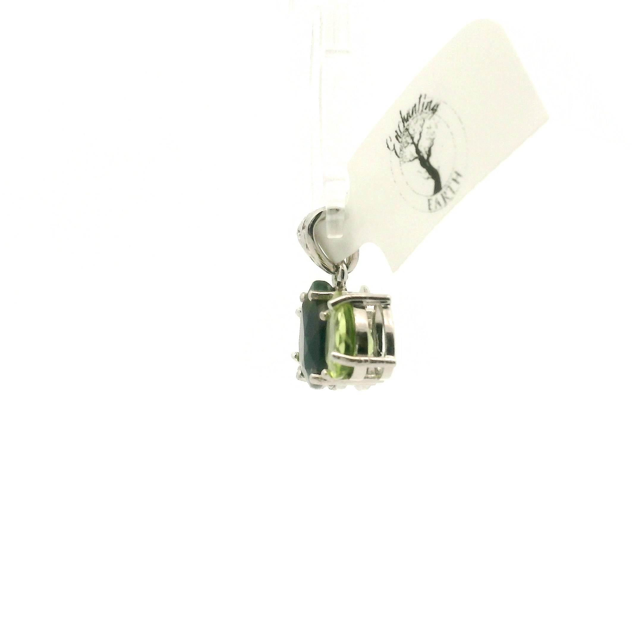 Triple Stone Enchanting Crown Pendant .925 Silver for Embracing your Power