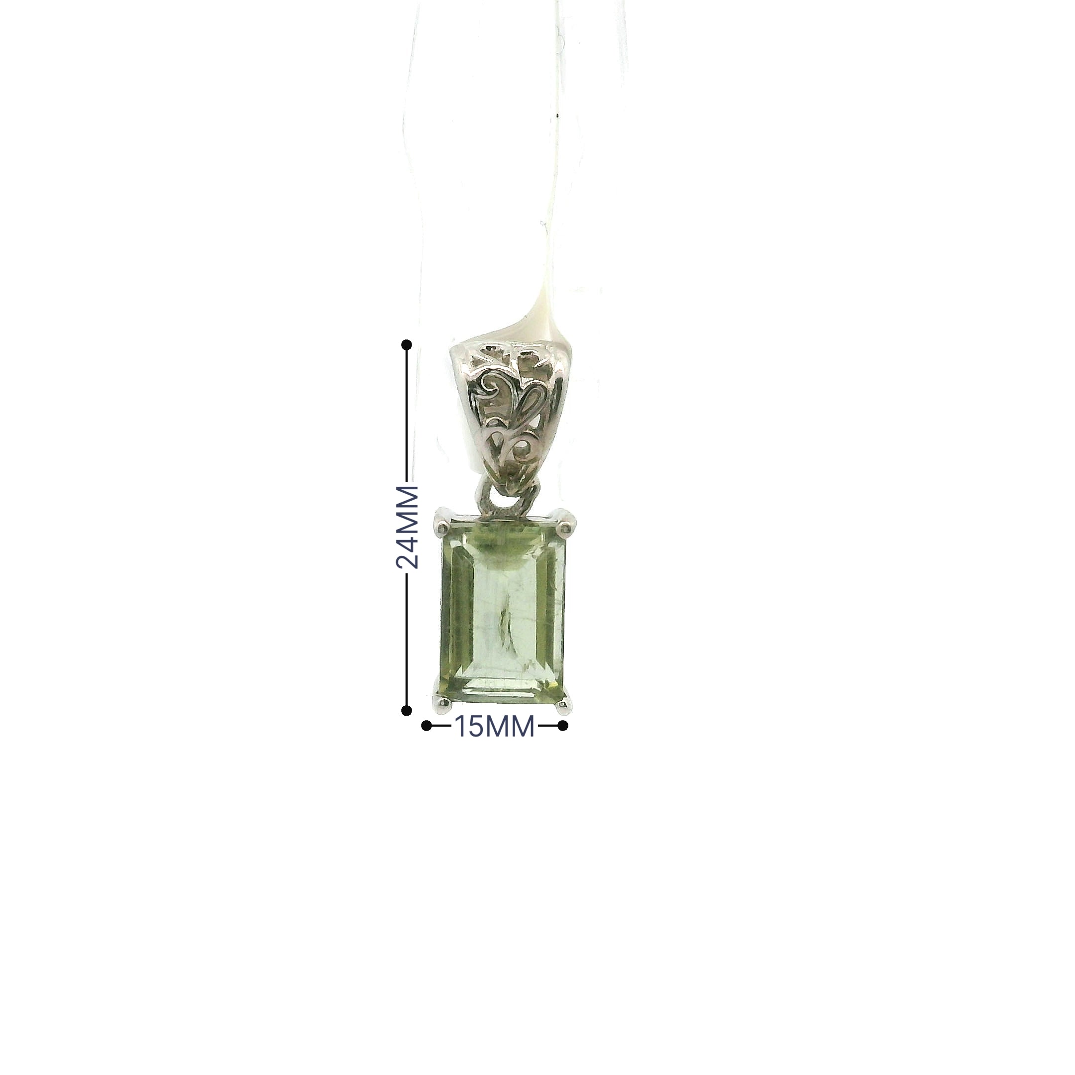 Rutilated Zoisite Pendant .925 Silver for Elevating your Consciousness