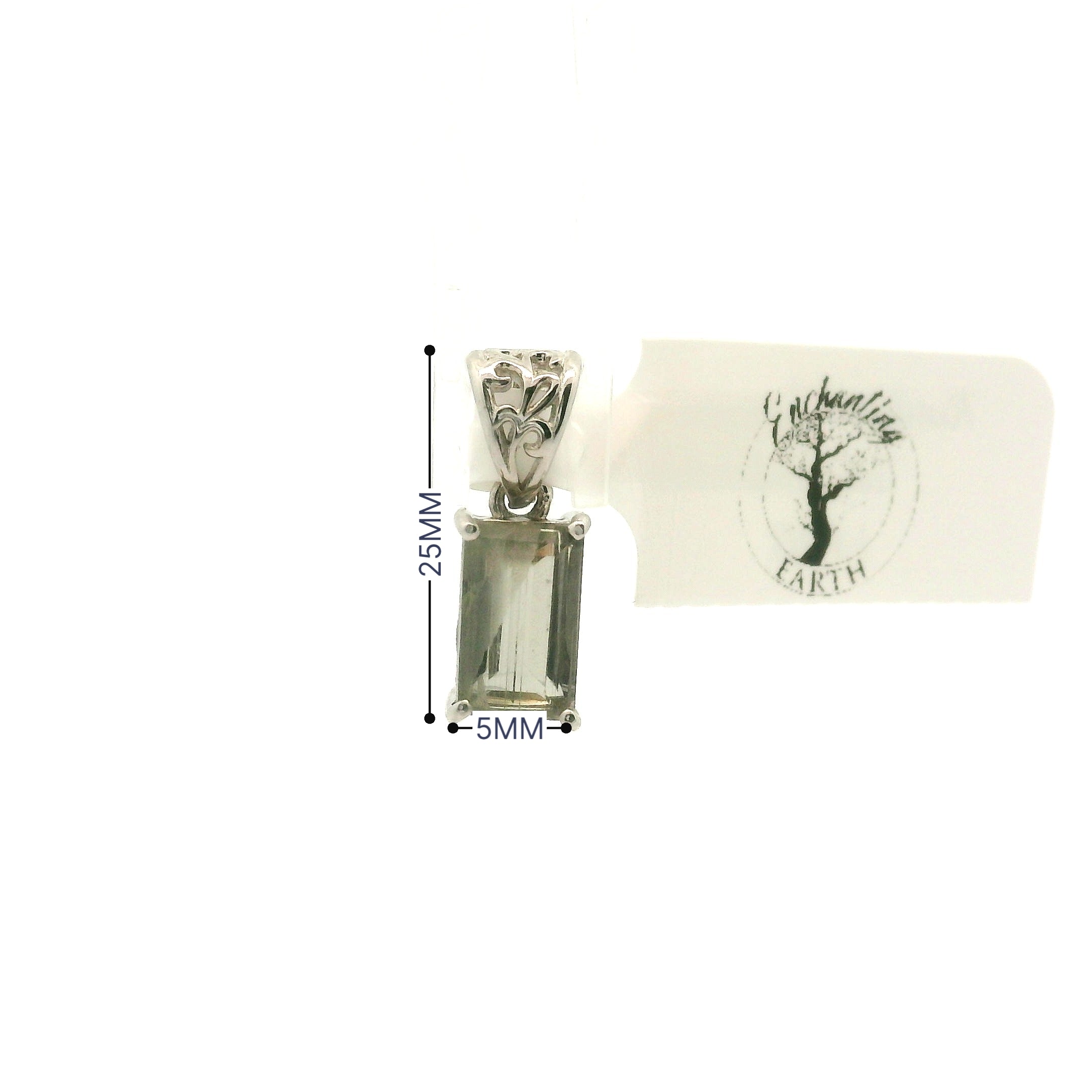 Rutilated Zoisite Pendant .925 Silver for Elevating your Consciousness