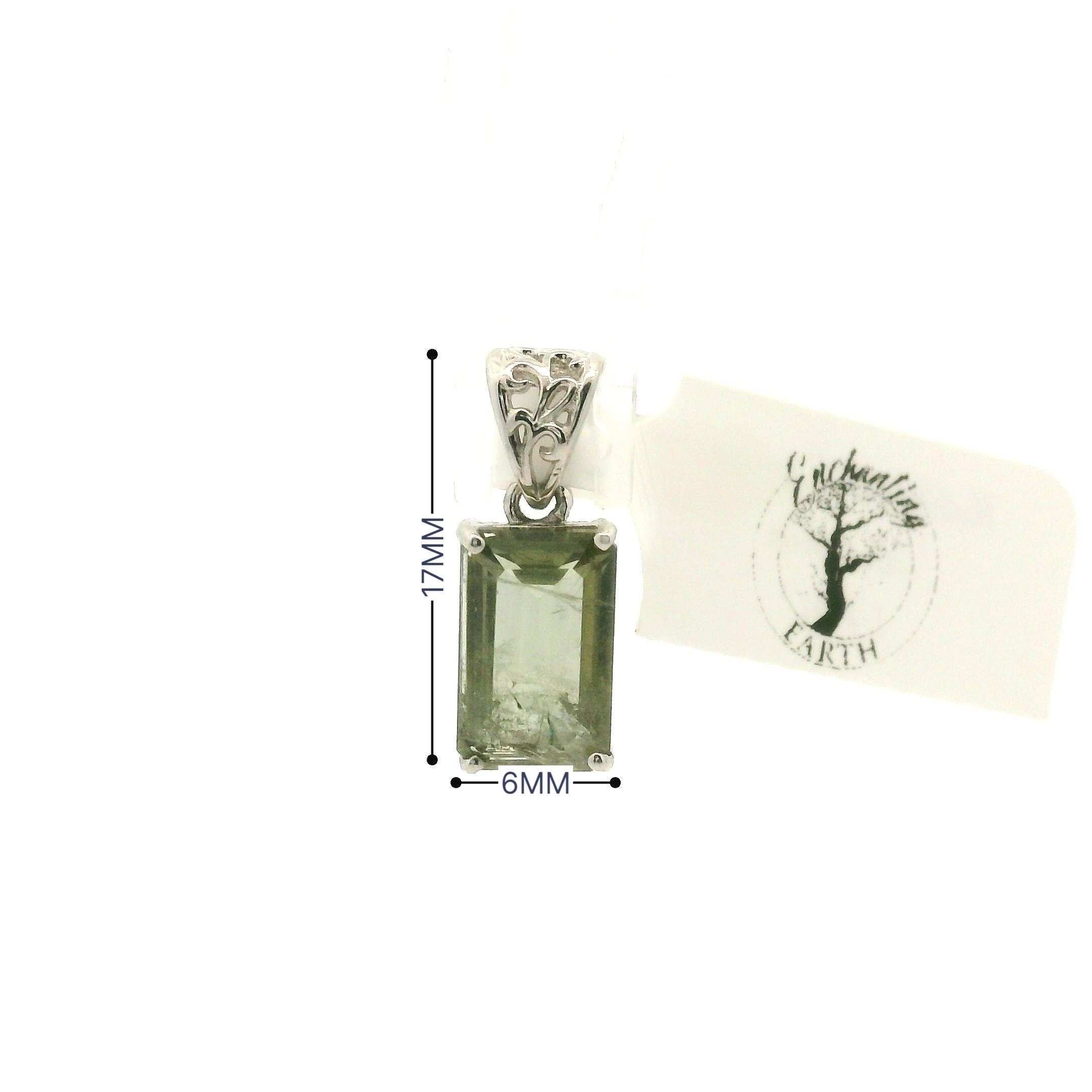 Rutilated Zoisite Pendant .925 Silver for Elevating your Consciousness