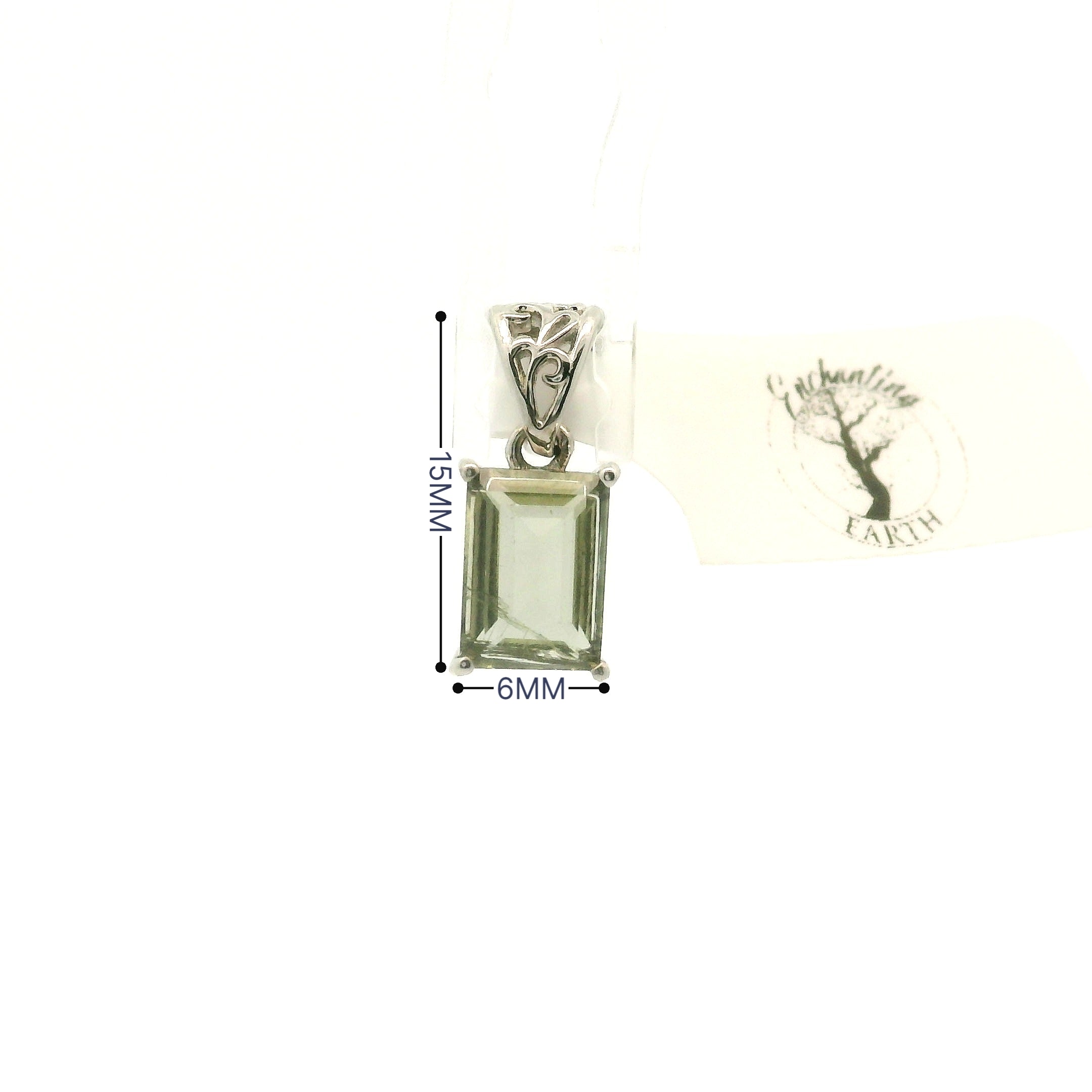 Rutilated Zoisite Pendant .925 Silver for Elevating your Consciousness
