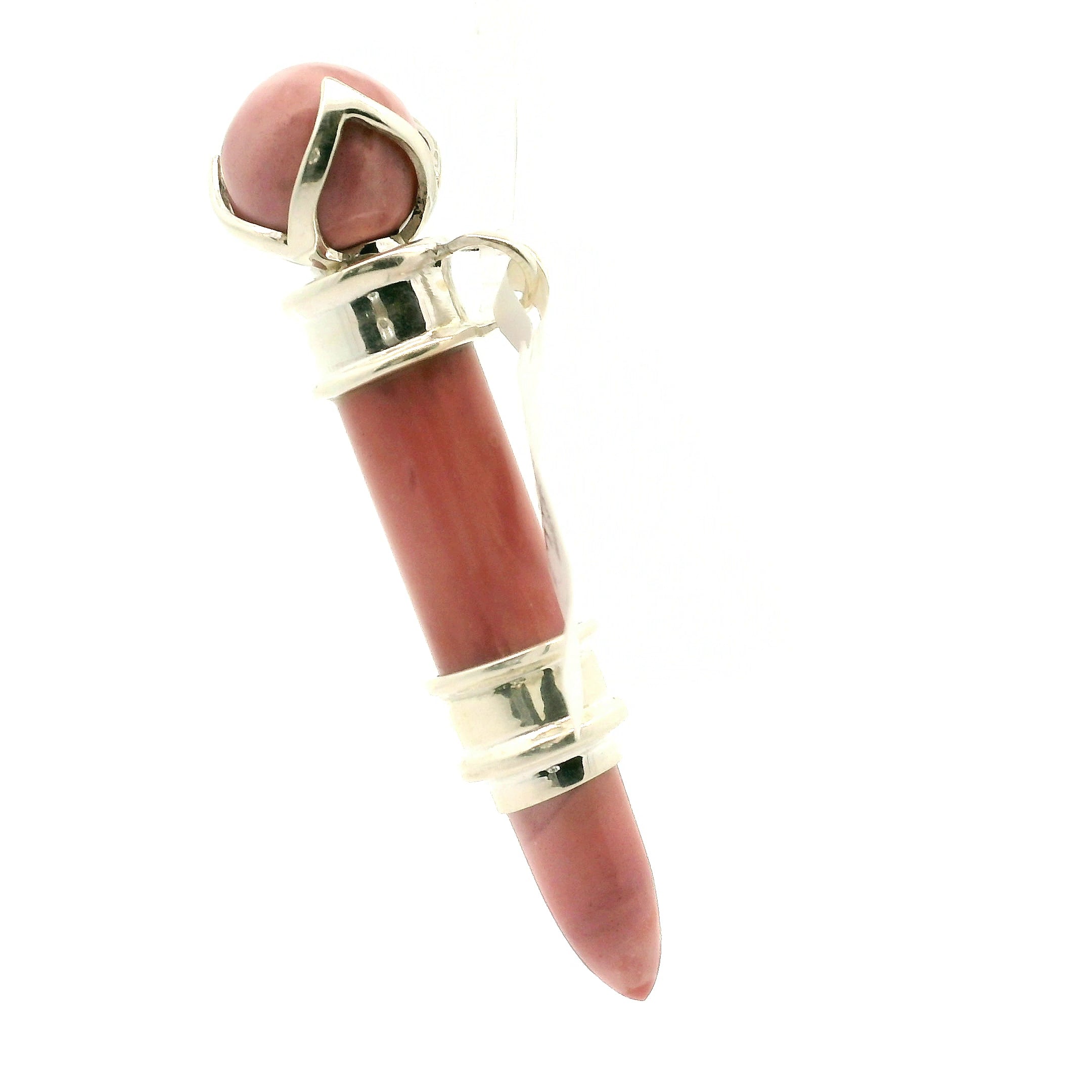 Pink Opal Wandlet .925 Silver for Love, Romance and Peace