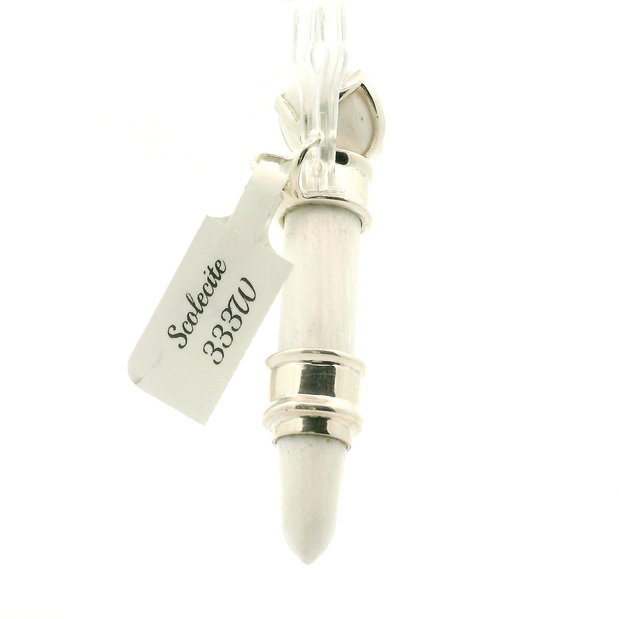 Scolecite Wandlet .925 Silver for Accessing Higher Realms and Lineage Healing