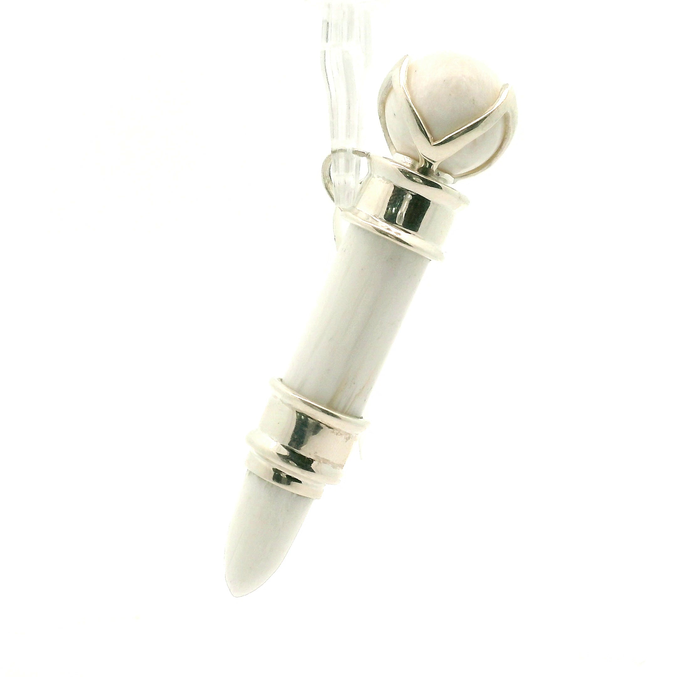 Scolecite Wandlet .925 Silver for Accessing Higher Realms and Lineage Healing