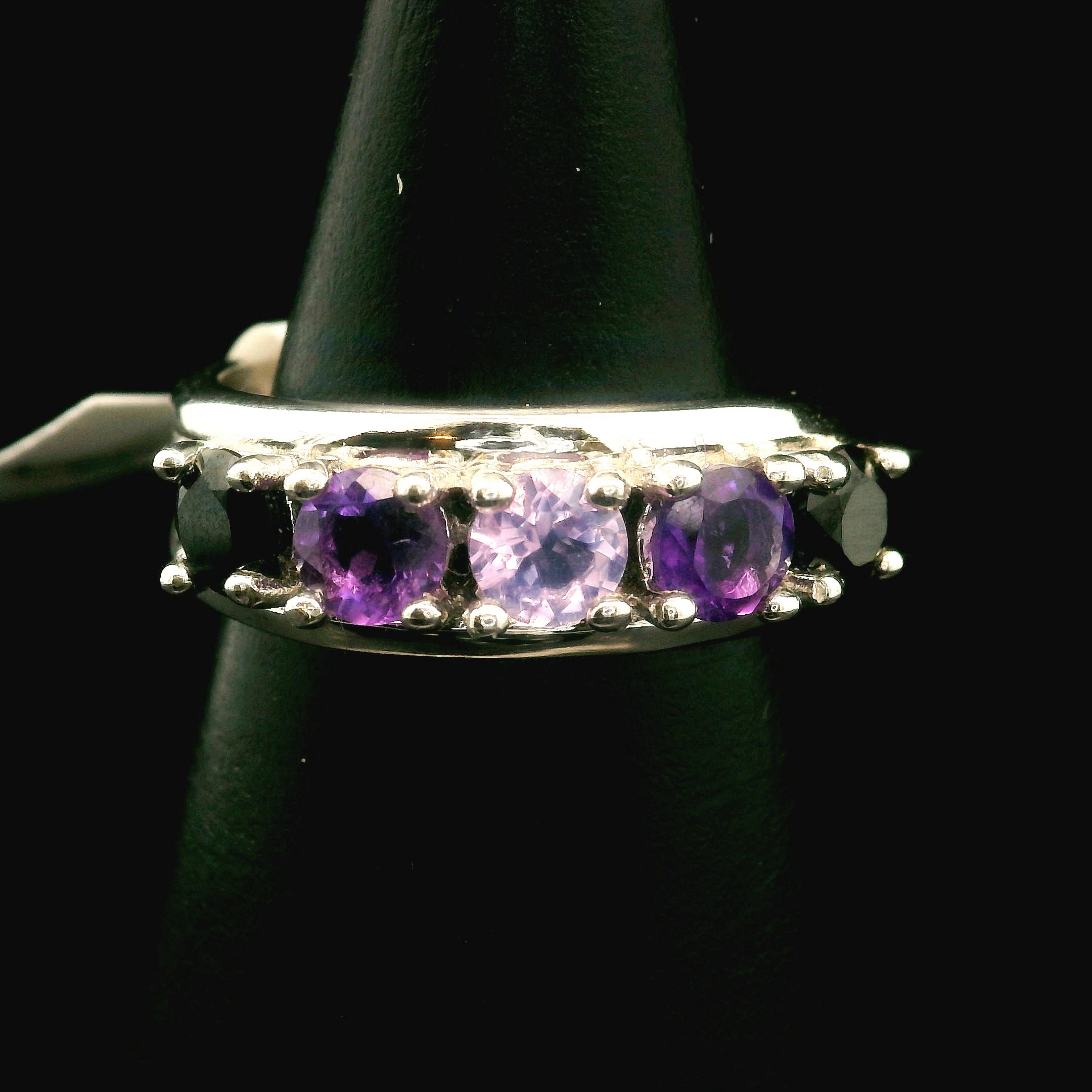Multi-stone Stacker Cuff Ring .925 Silver for Healing, Intention Setting and Manifesting your Desires