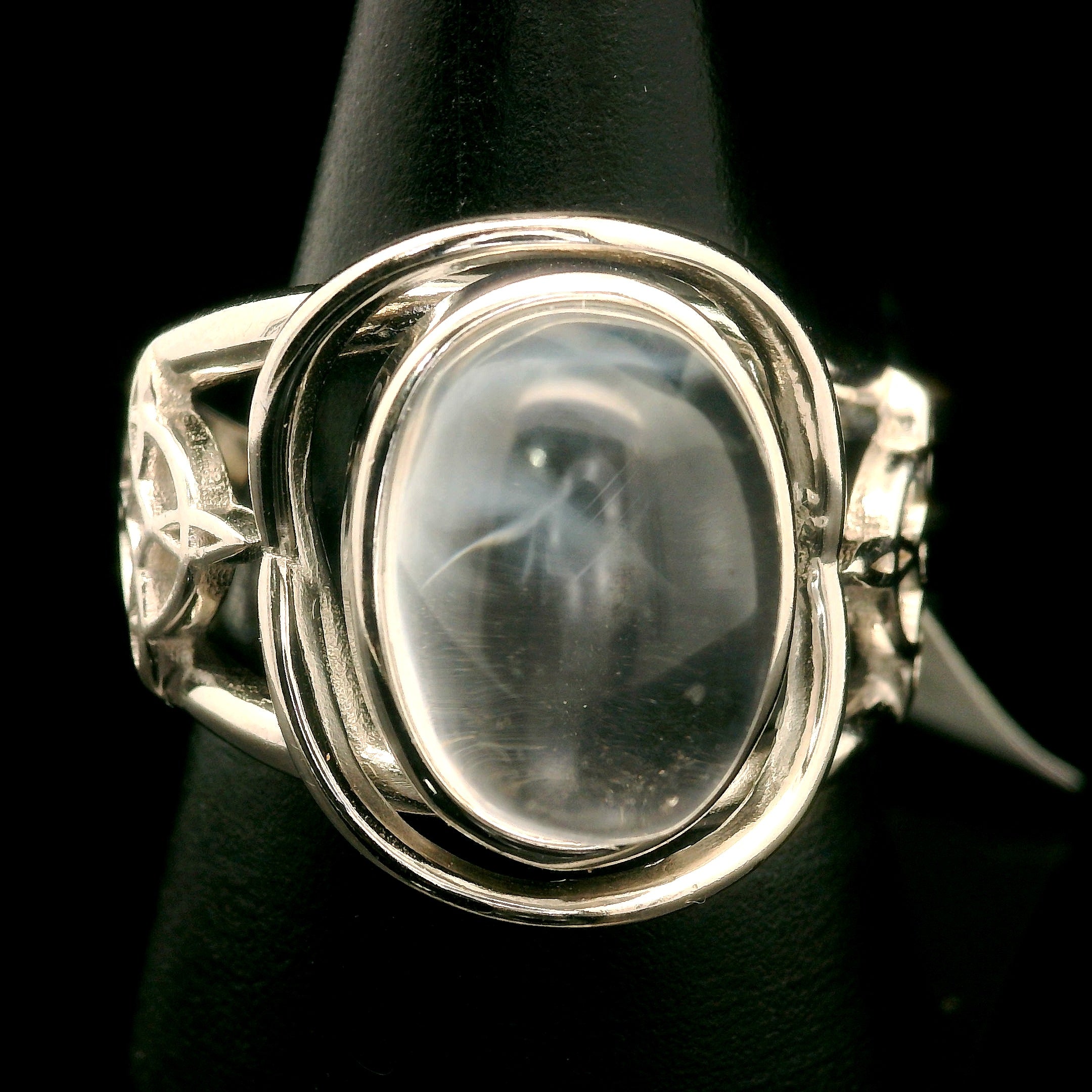 Phoenix Cuff Ring 925 Silver for Courage, Rebirth and Transformation