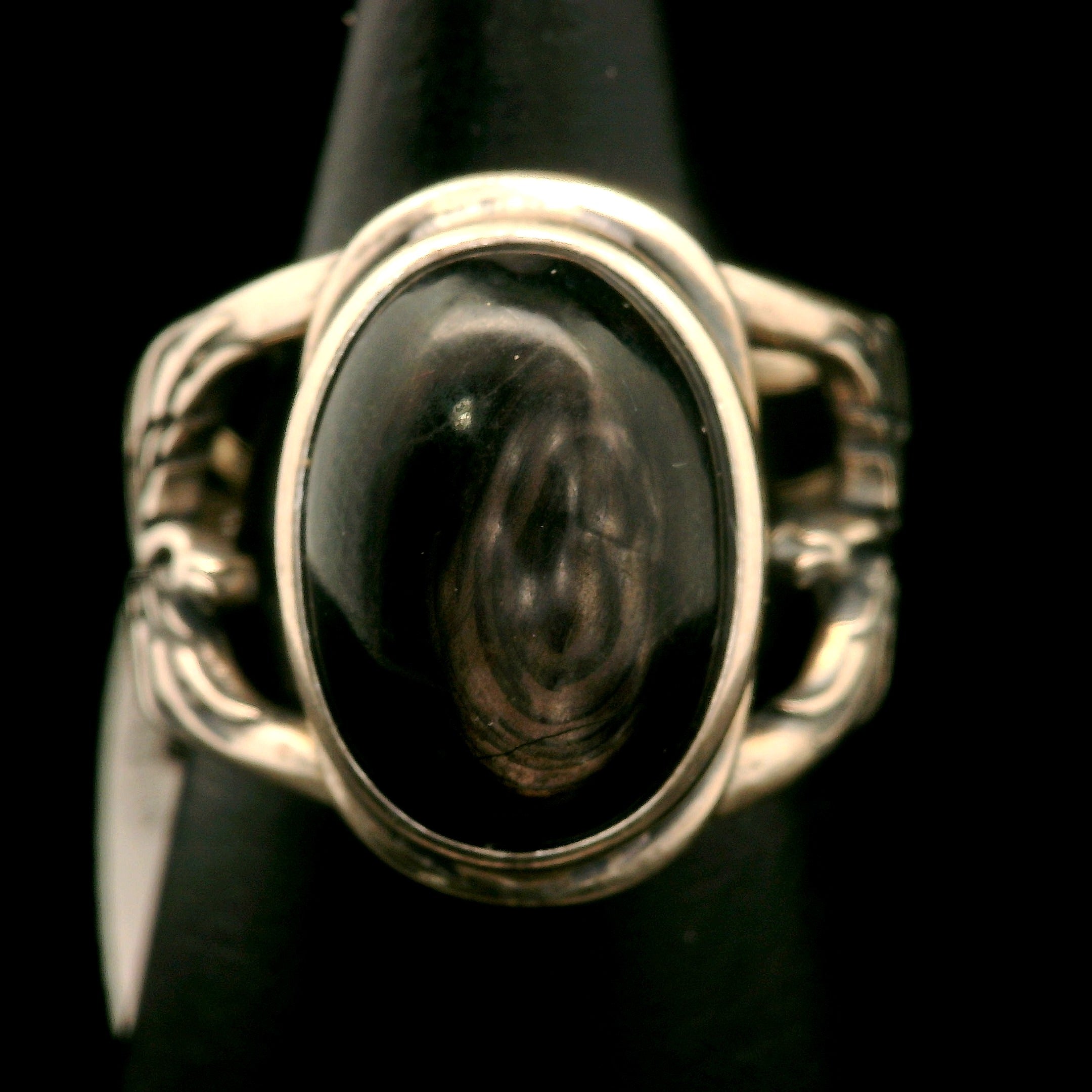 Phoenix Cuff Ring 925 Silver for Courage, Rebirth and Transformation