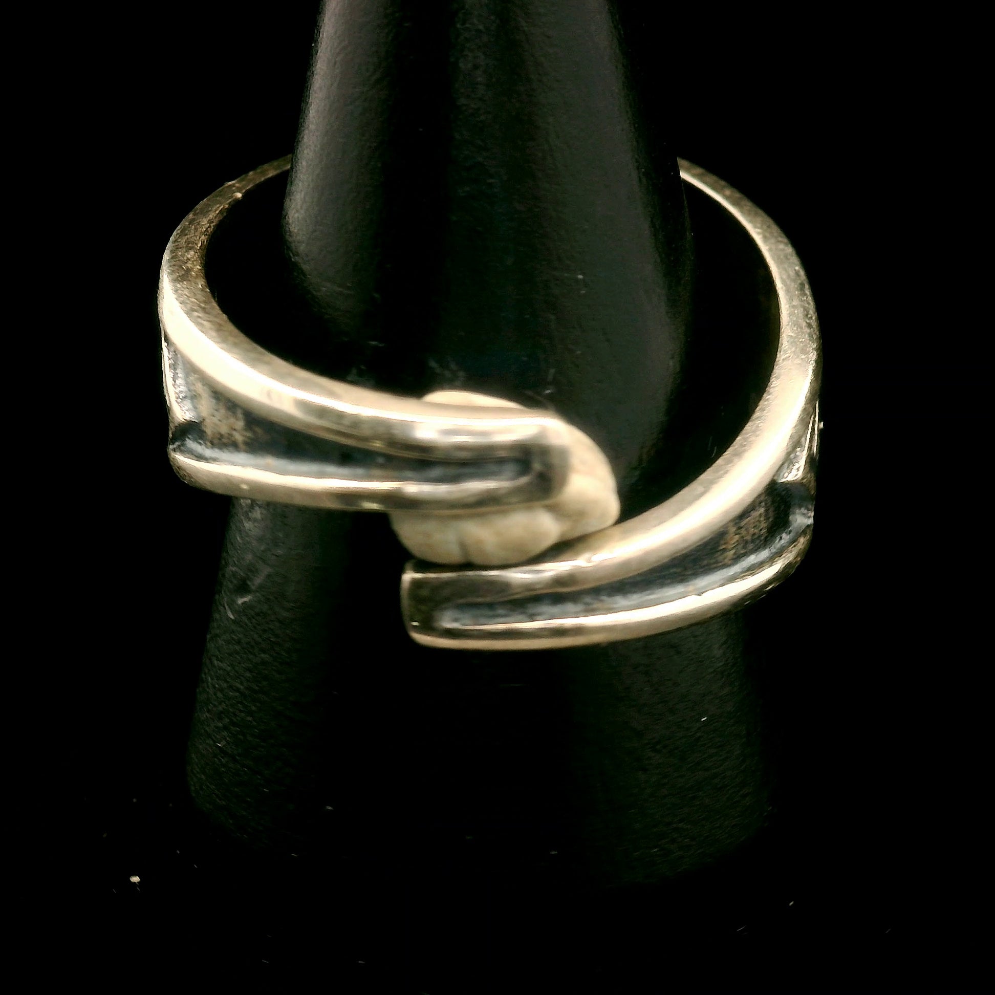 Moss Agate Tribal Adjustable Cuff Ring .925 Silver for Creating your Dreams