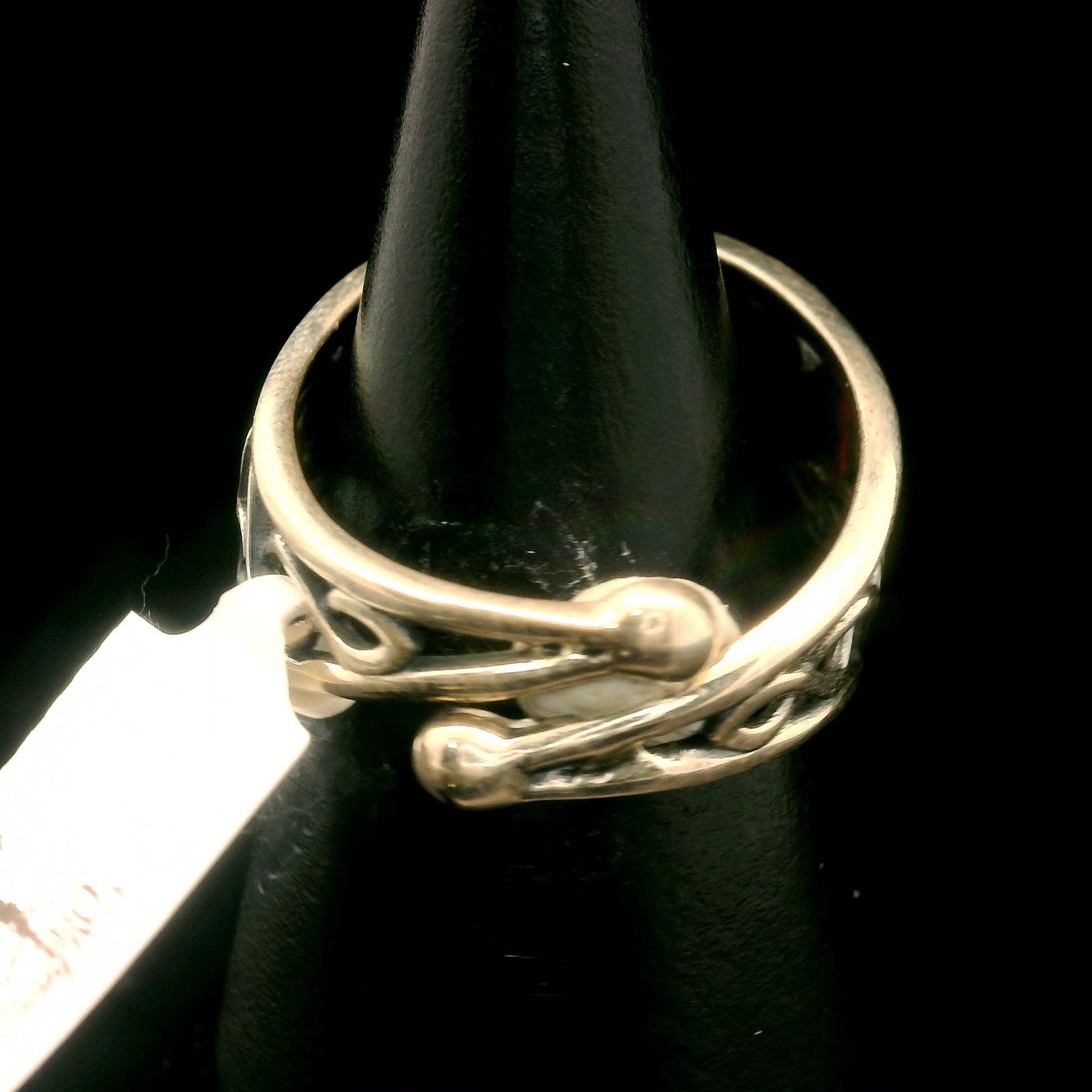 Garnet Butterfly Cuff Ring .925 Silver for Health and Strength