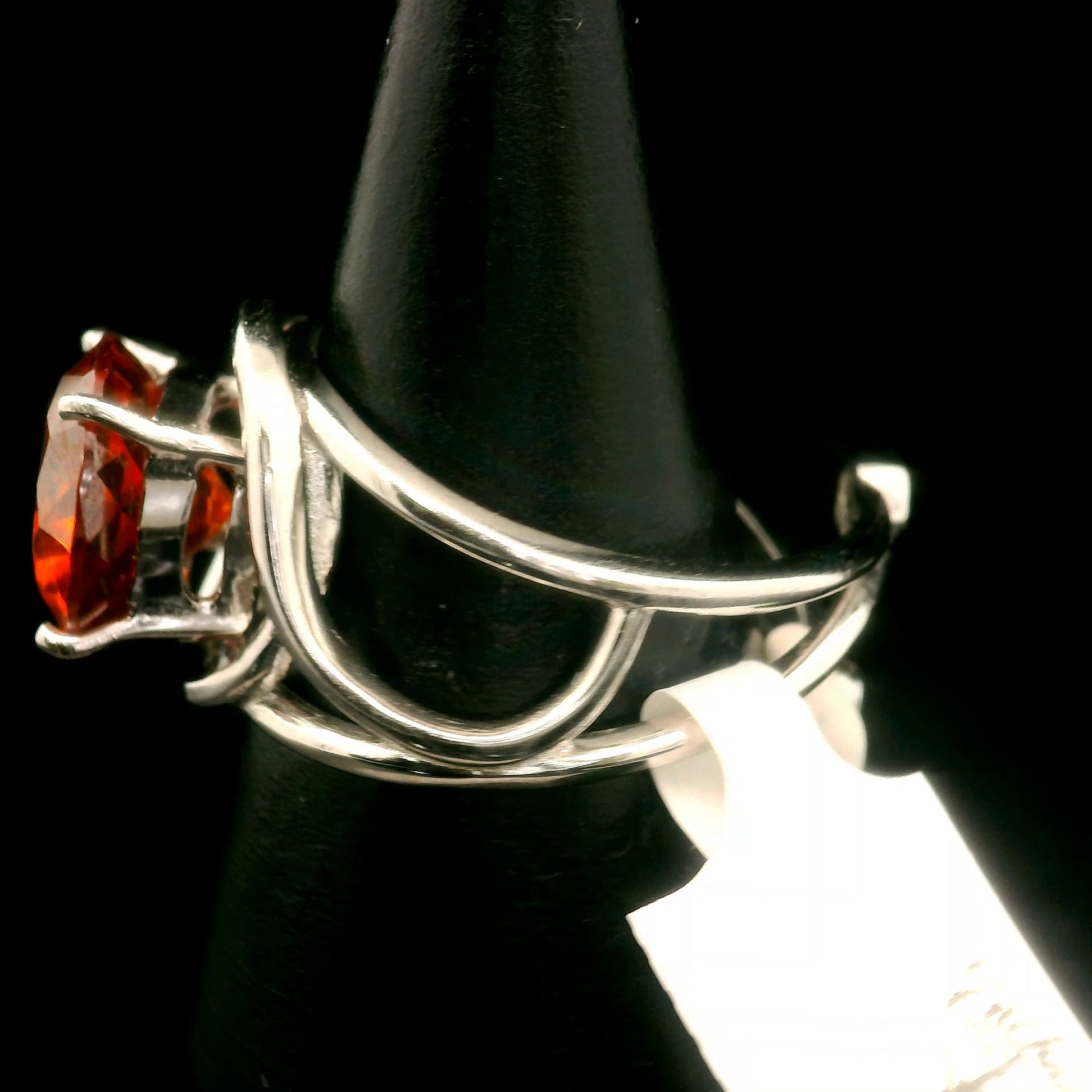 Sphalerite Cuff Ring .925 Silver for Clarity, Inspiration, Manifestation and Protection