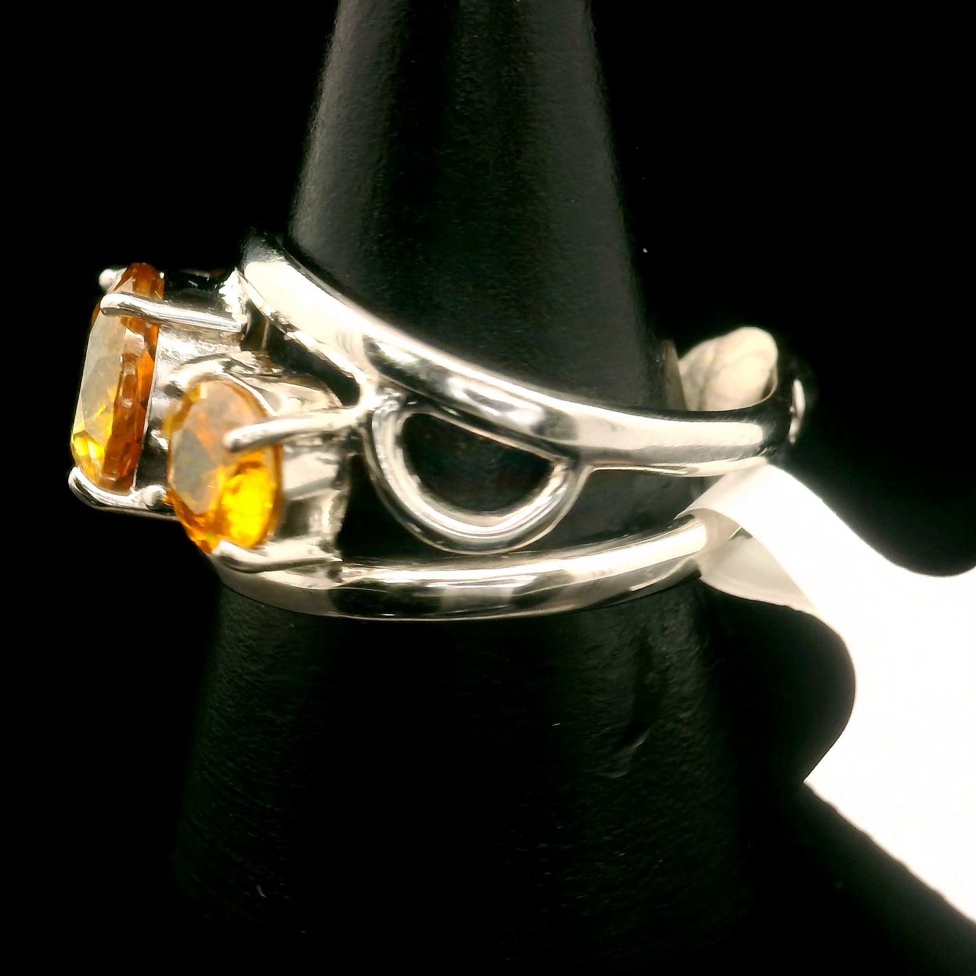 Sphalerite Crown Ring .925 Silver for Clarity, Inspiration, Manifestation and Protection