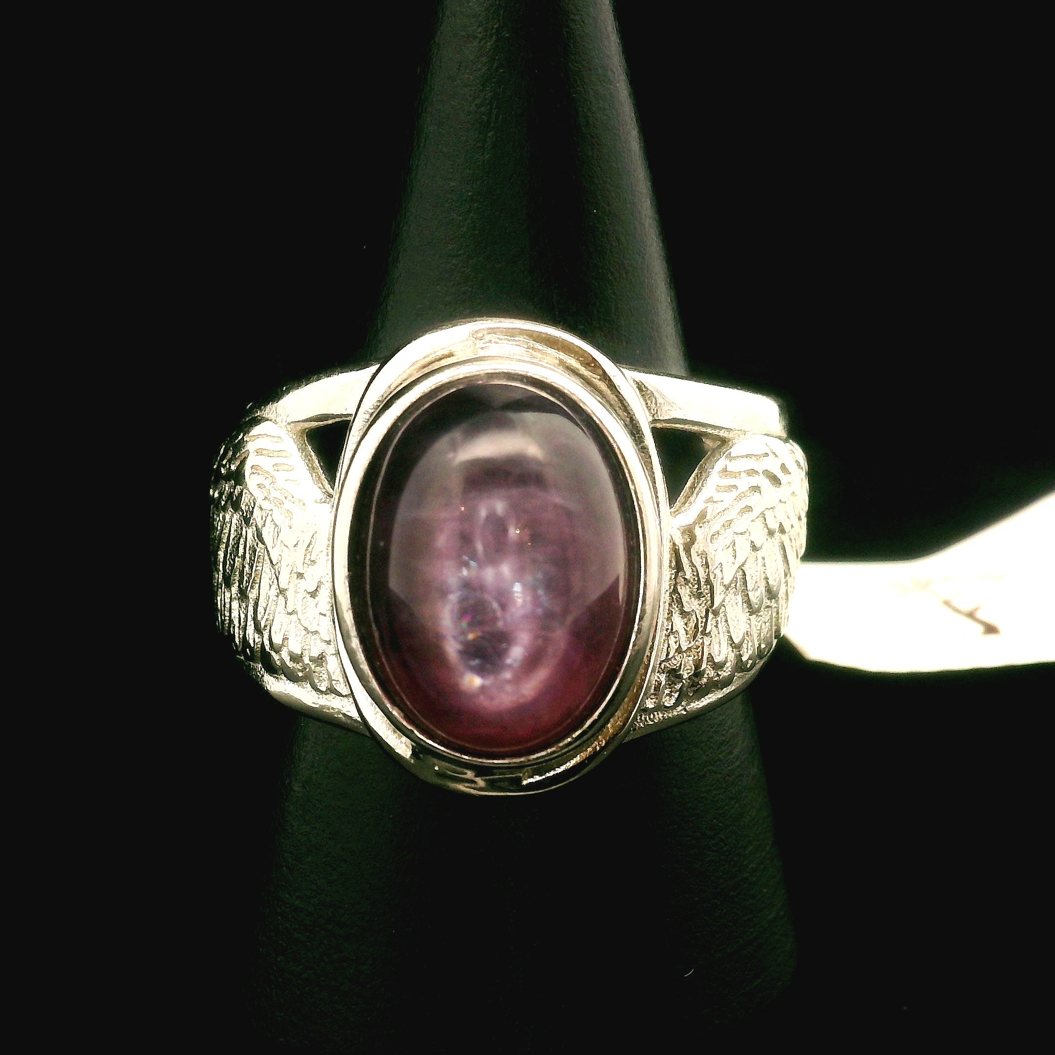 Angel Wings Cuff Ring 925 Silver for Angelic Connection, Guidance and Protection