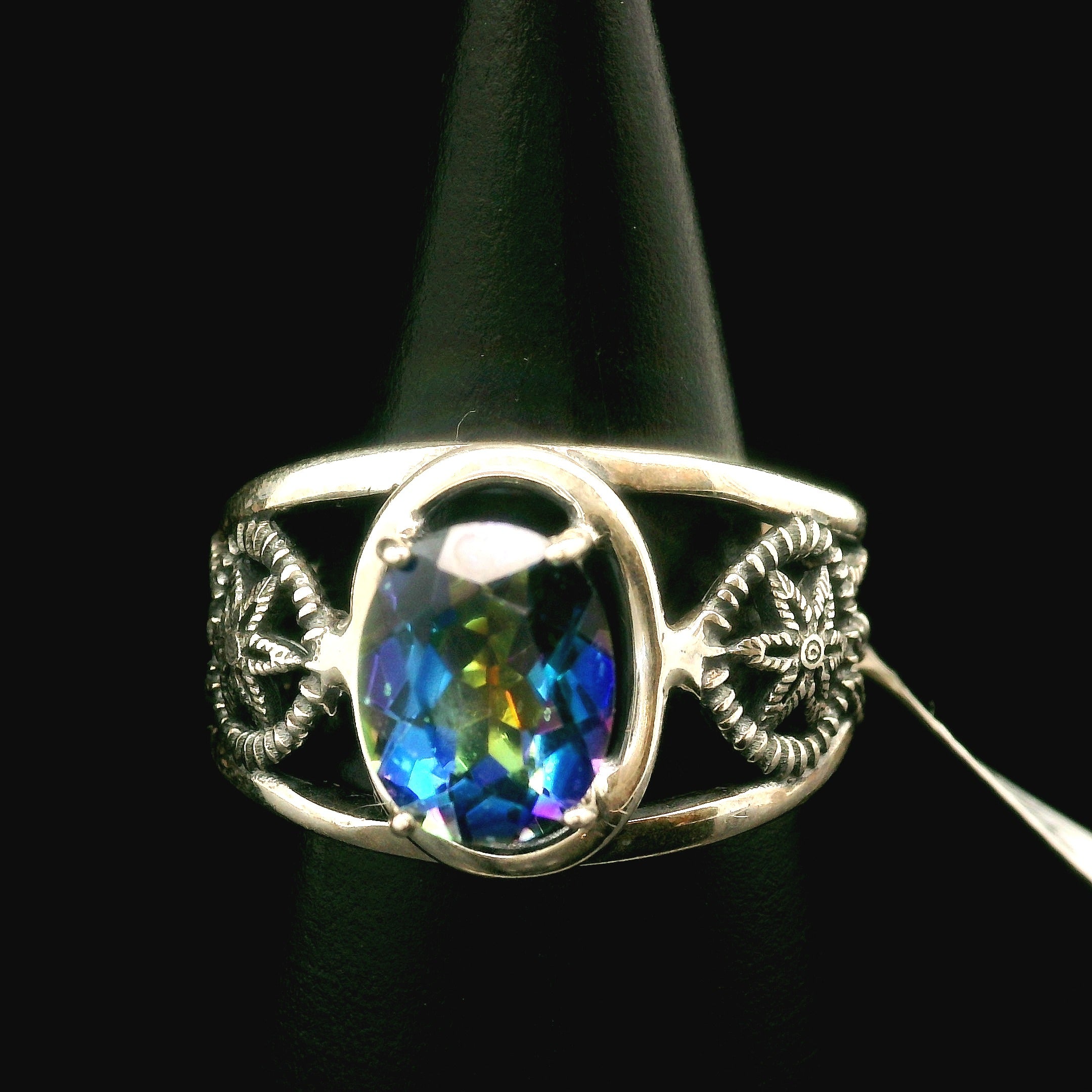 Dream Catcher Cuff Ring 925 Silver for Courage, Rebirth and Transformation