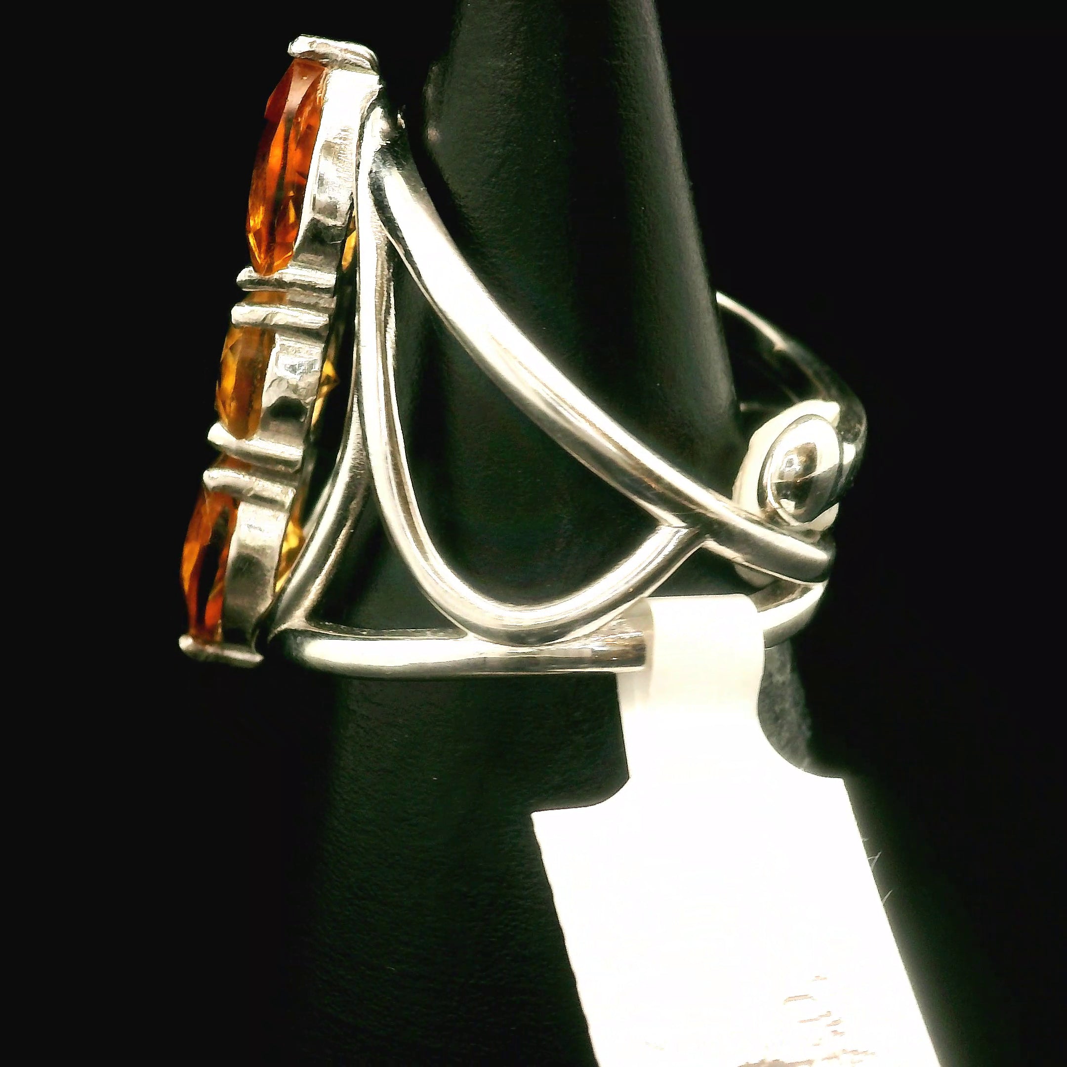 Wand Cuff Ring .925 Silver for Higher Levels of Awareness, Peaceful Communication and Clarity