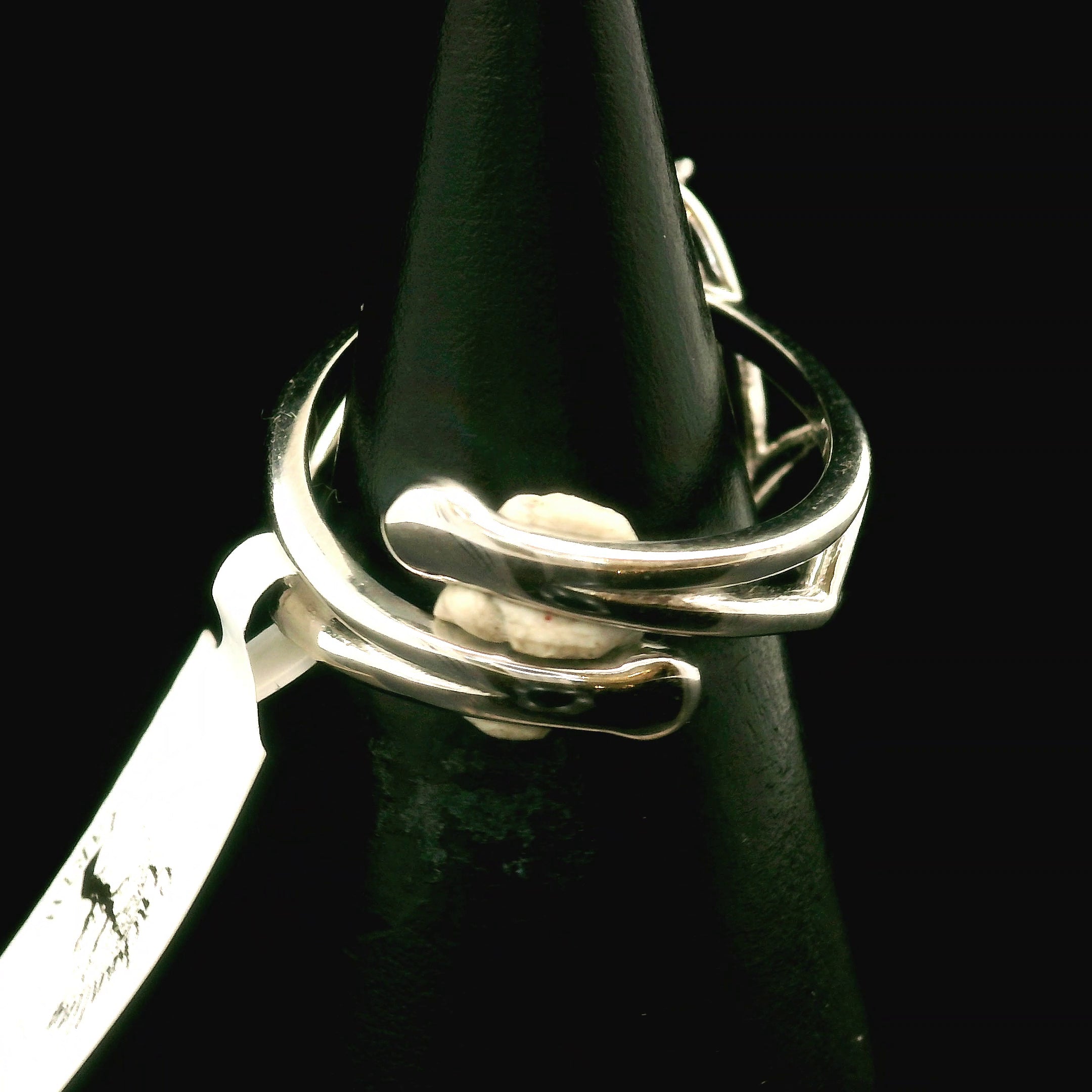 Green Tourmaline Cuff Ring .925 Silver for Healing, Joy and Love