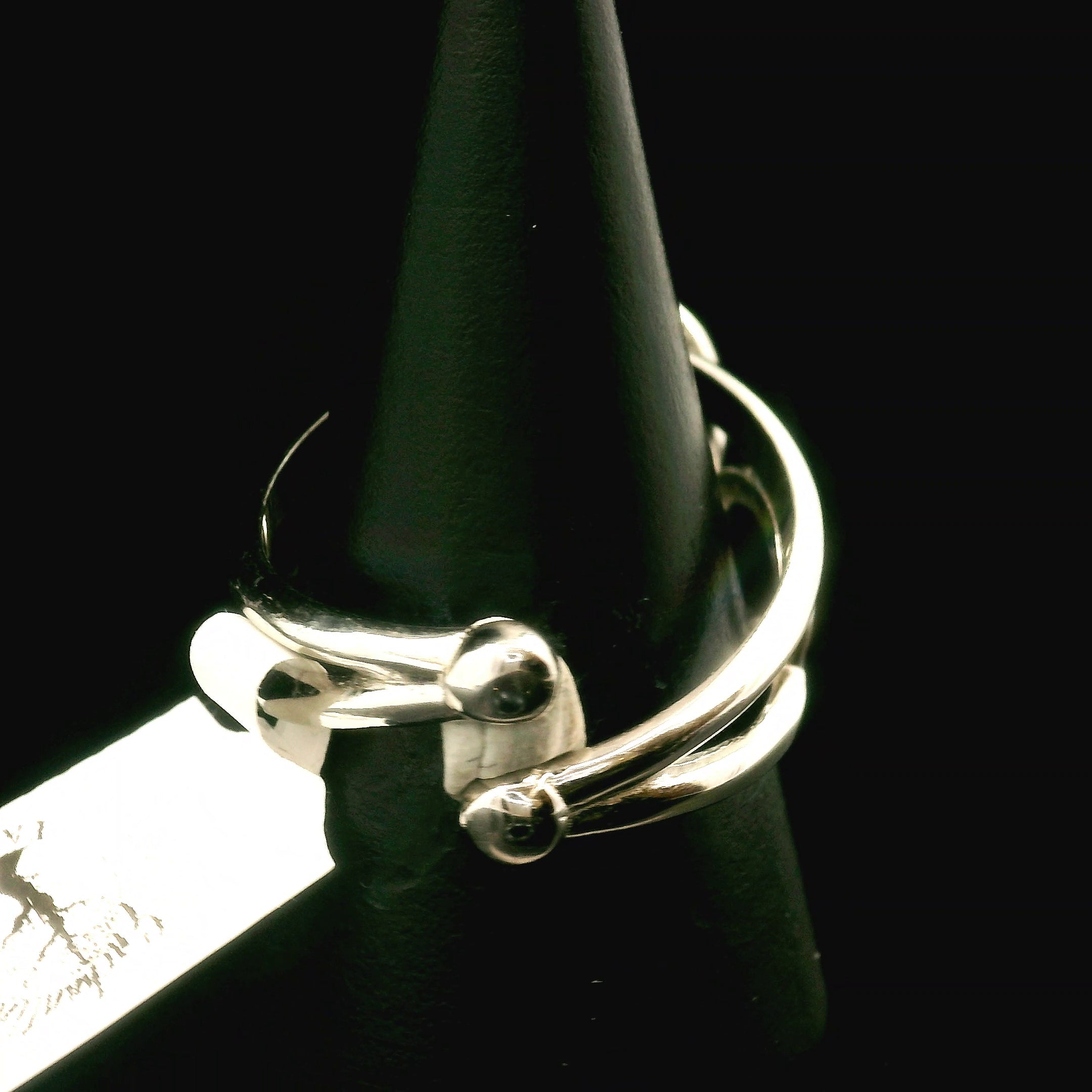 Peridot Cuff Ring .925 Silver for Health and Strength