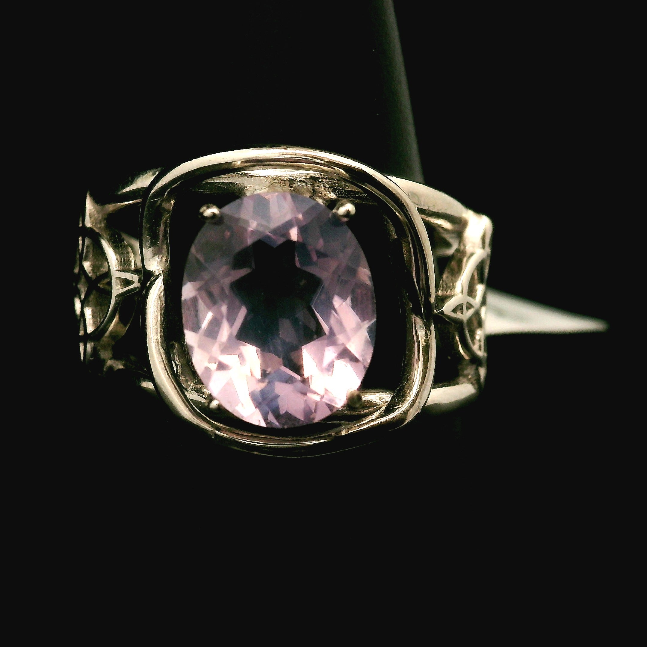 Witches Knot Cuff Ring 925 Silver for Protection, Magic and Connection to Nature