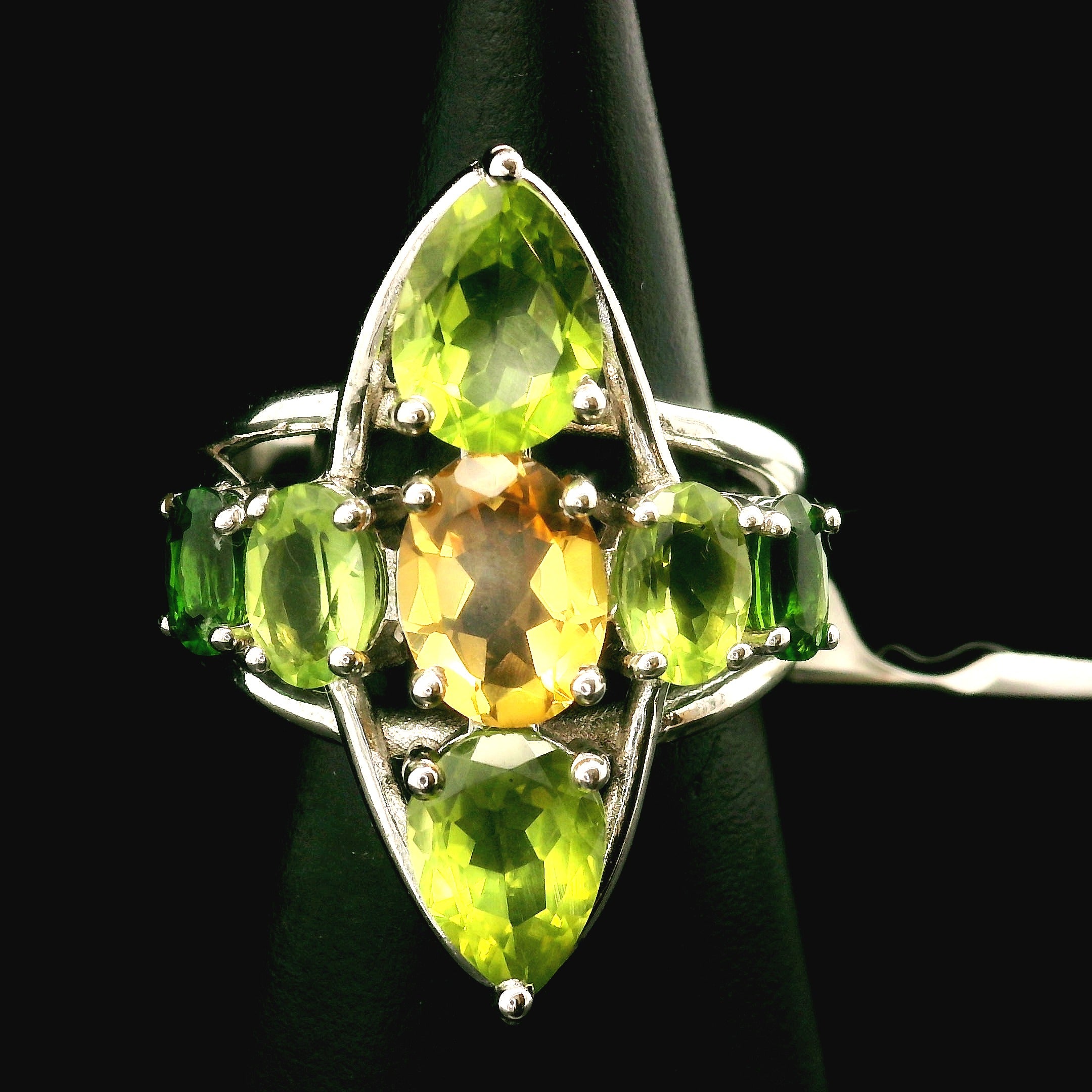 Cross Cuff Ring .925 Silver for Healing, Intention Setting and Manifesting your Desires