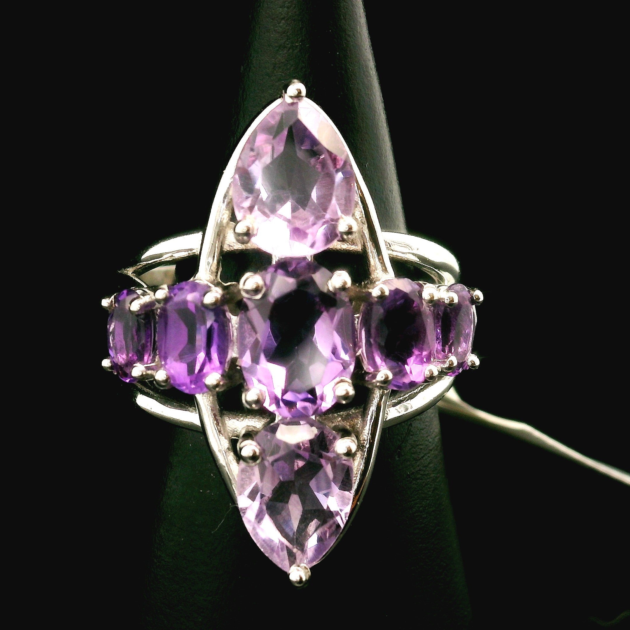 Cross Cuff Ring .925 Silver for Healing, Intention Setting and Manifesting your Desires