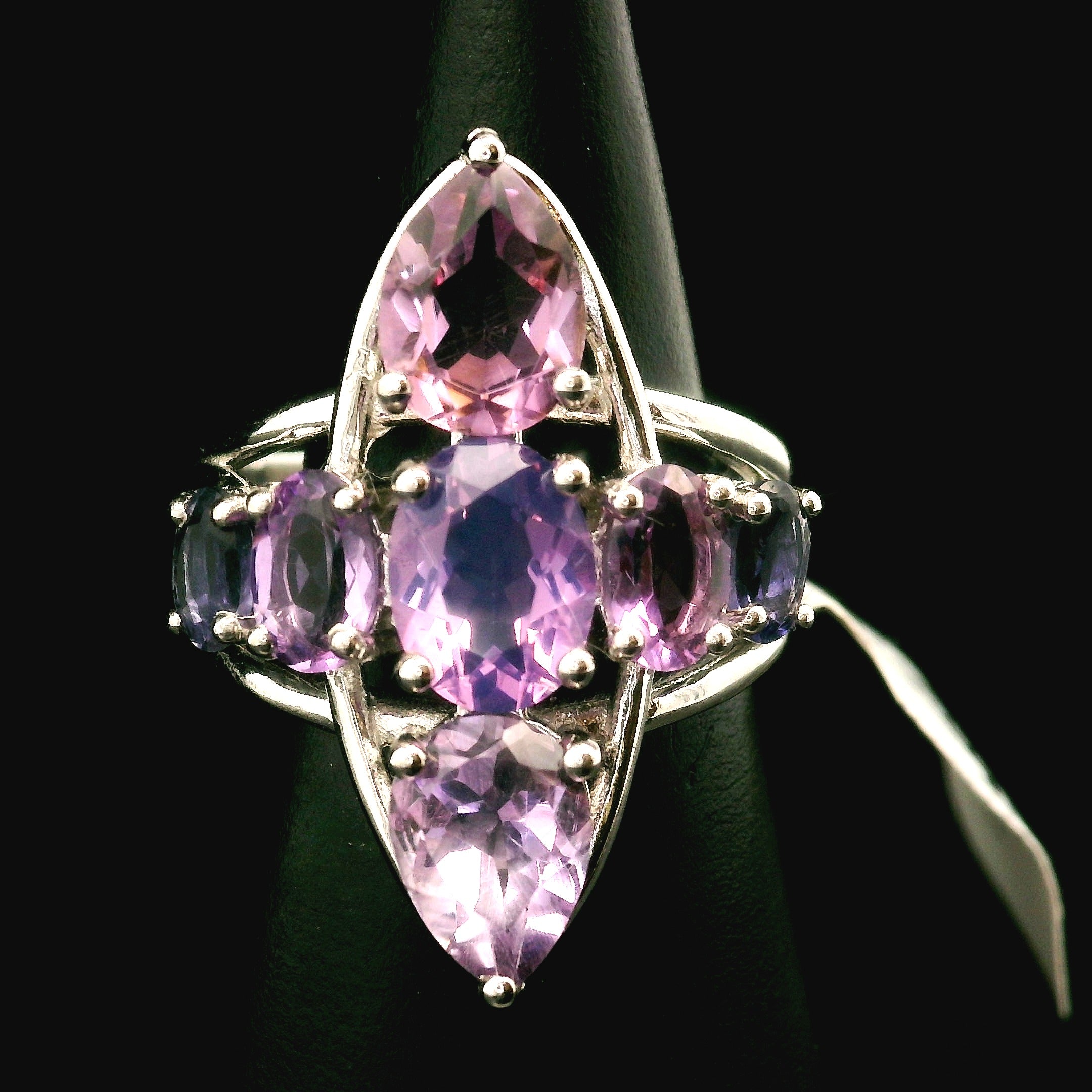 Cross Cuff Ring .925 Silver for Healing, Intention Setting and Manifesting your Desires