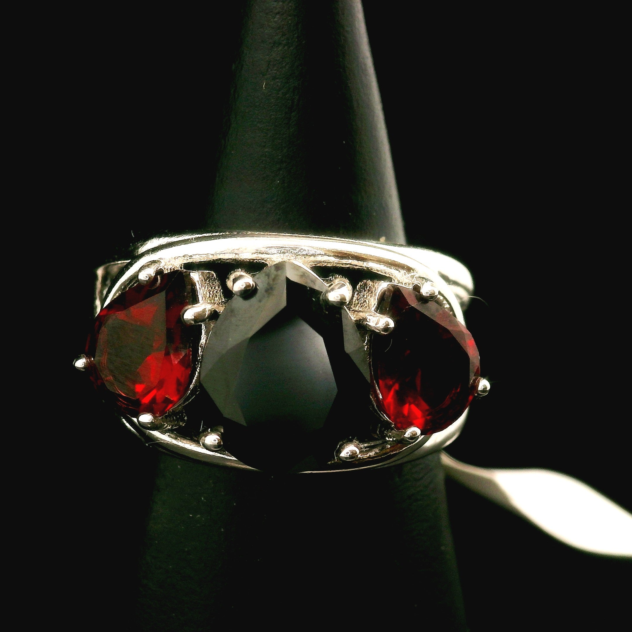 Triple Stone Crown Ring .925 Silver for Embracing your Power