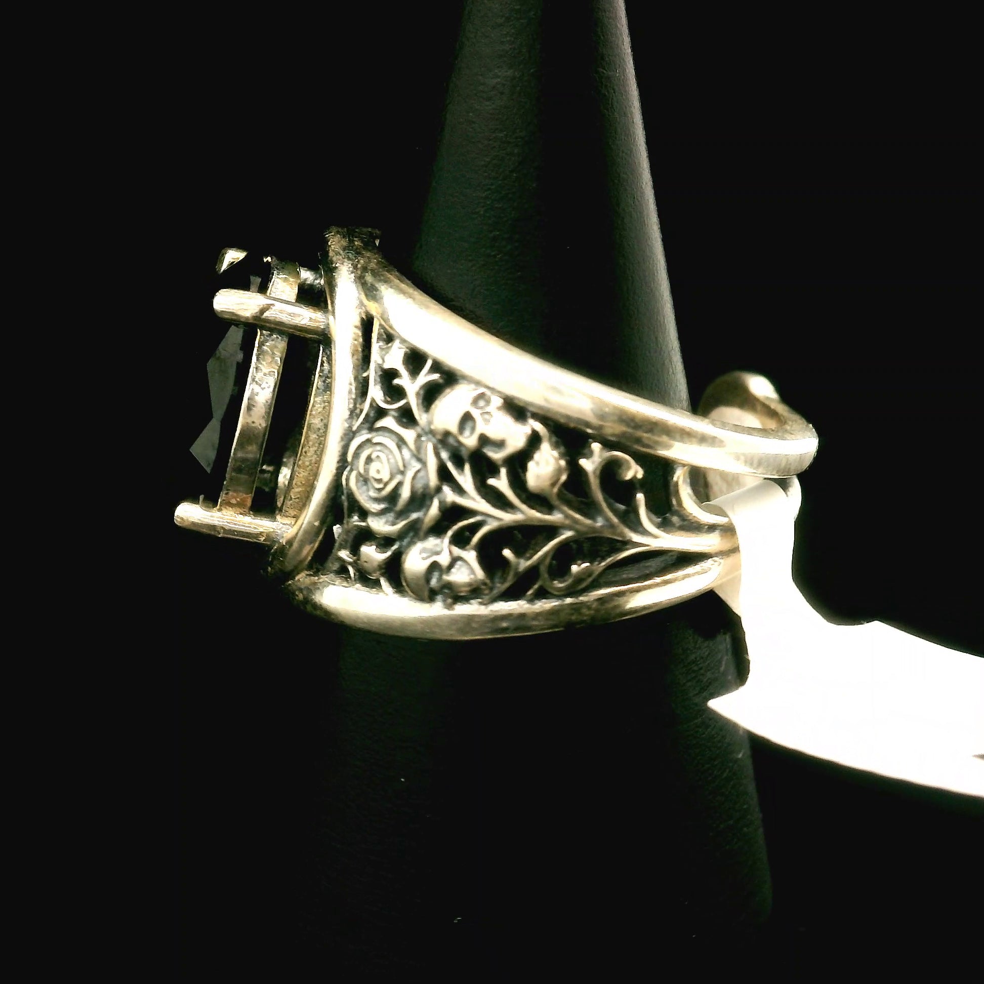 Eternal Rose Cuff Ring .925 Silver for Healing, Intention Setting and Manifesting your Desires