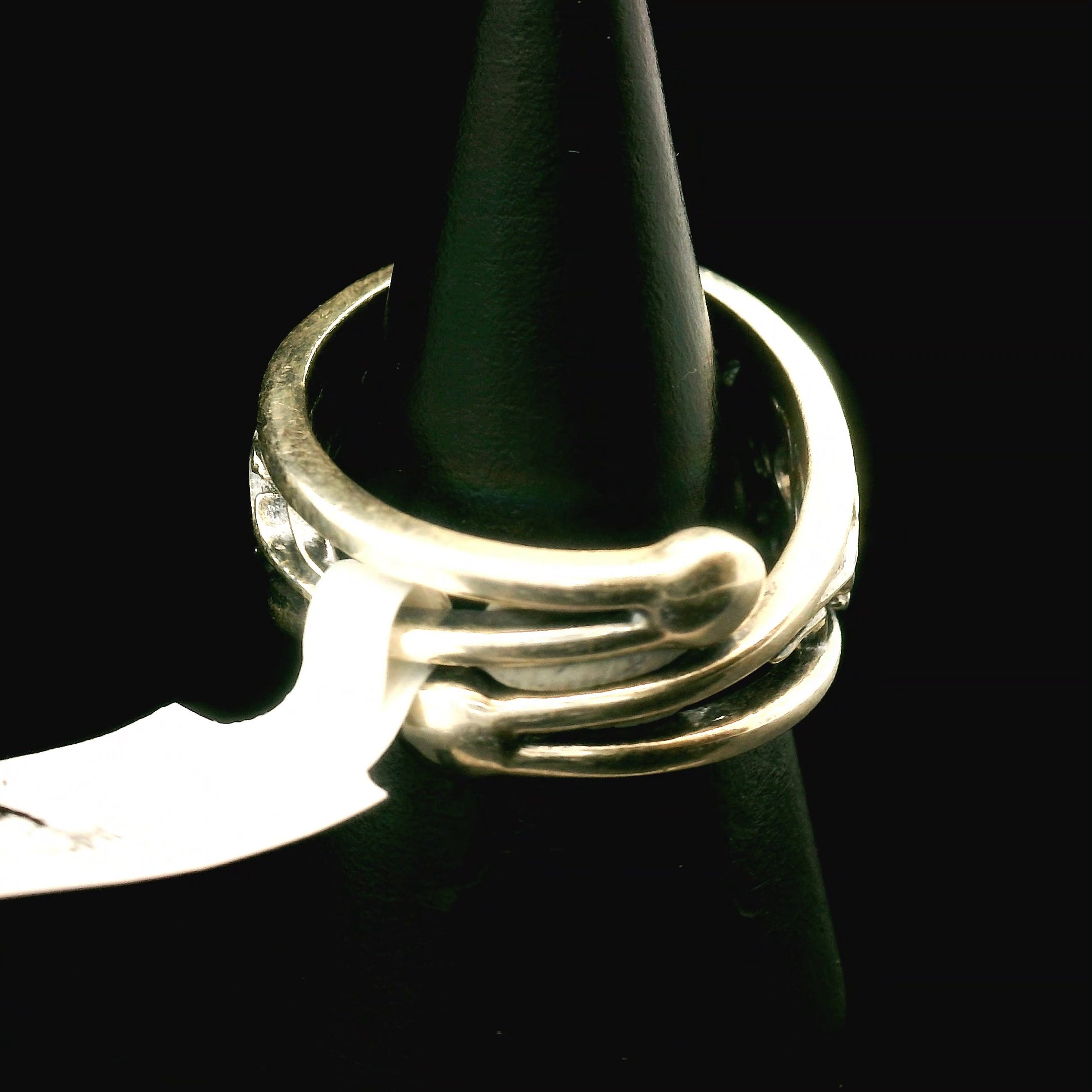 Eternal Rose Cuff Ring .925 Silver for Healing, Intention Setting and Manifesting your Desires