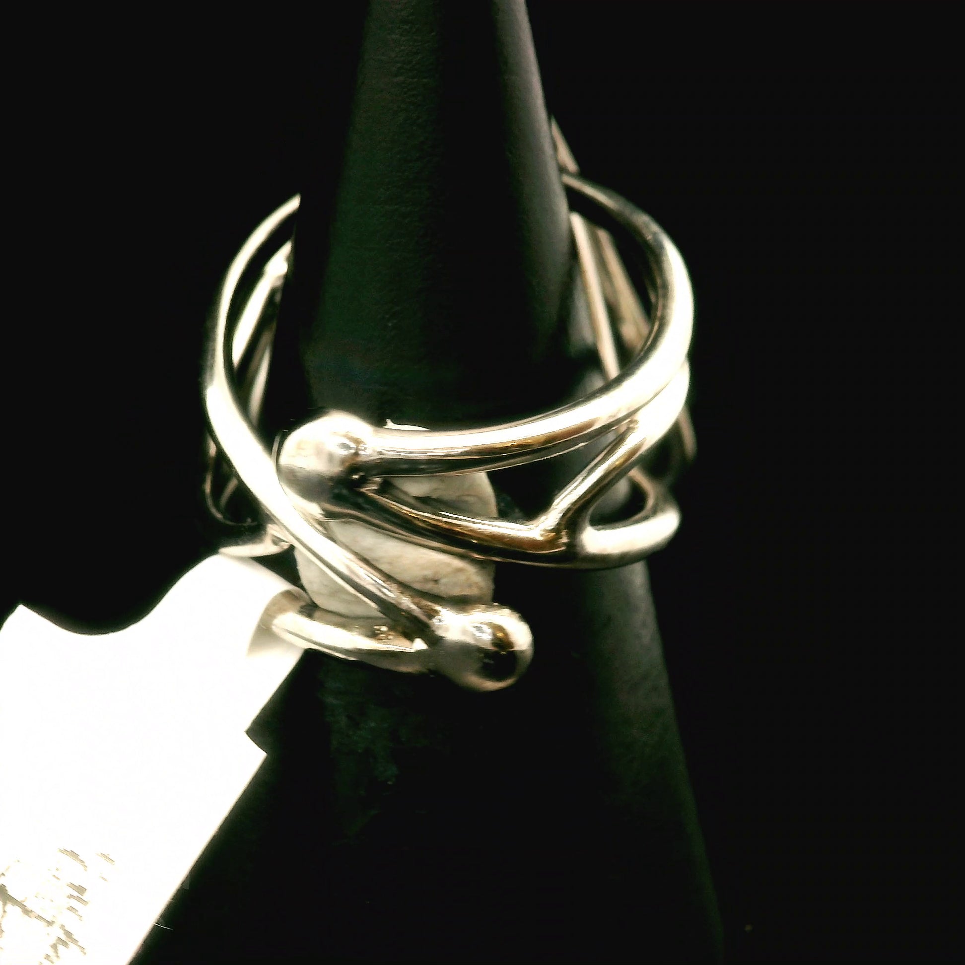 Tiffany Stone and Amethyst Cuff Ring .925 Silver for Harmonizing your Relationships and Pleasure