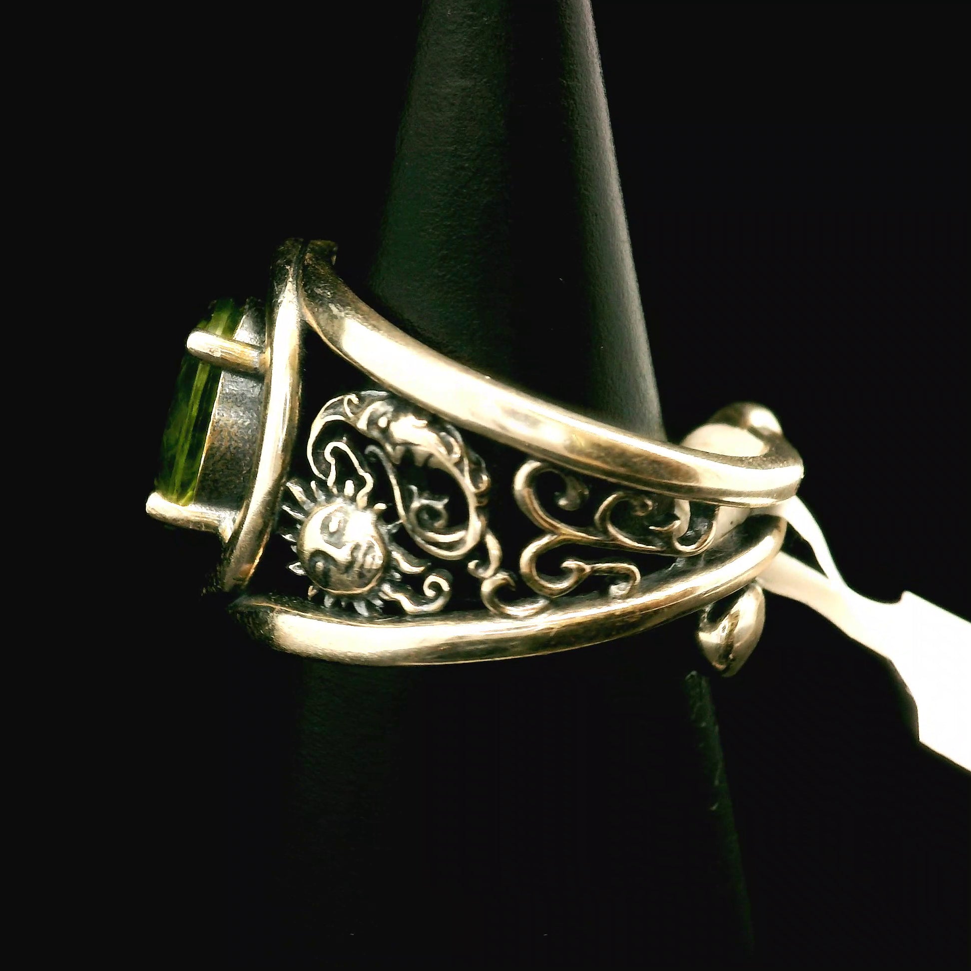 Celestial Harmony Sun and Moon Yin Yang Cuff Ring .925 Silver for Healing, Intention Setting and Manifesting your Desires