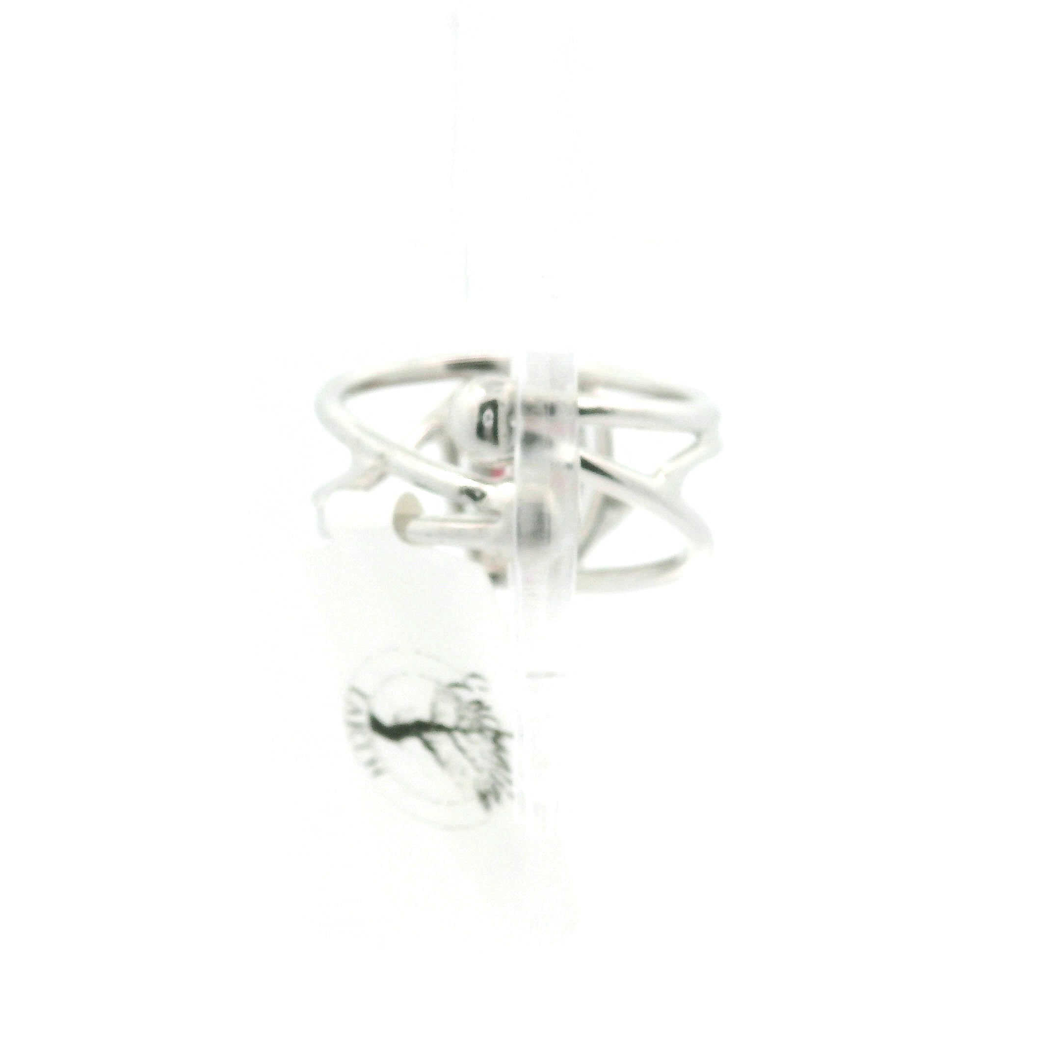 Pink Petalite Midi Cuff Ring 925 Silver for Joy, Love and Empowerment