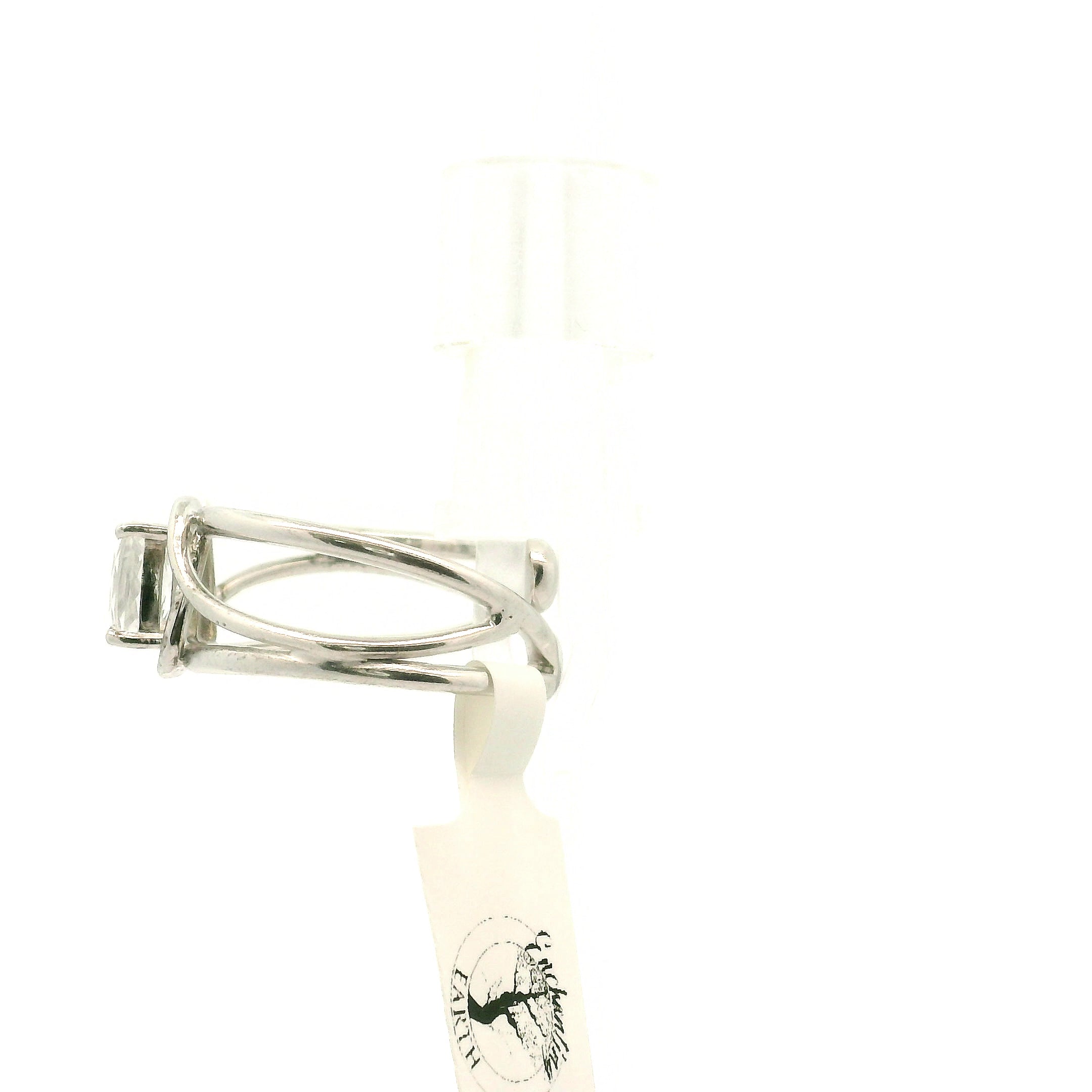 Petalite Cuff Ring .925 Silver for Profound Healing and Spiritual Advancement