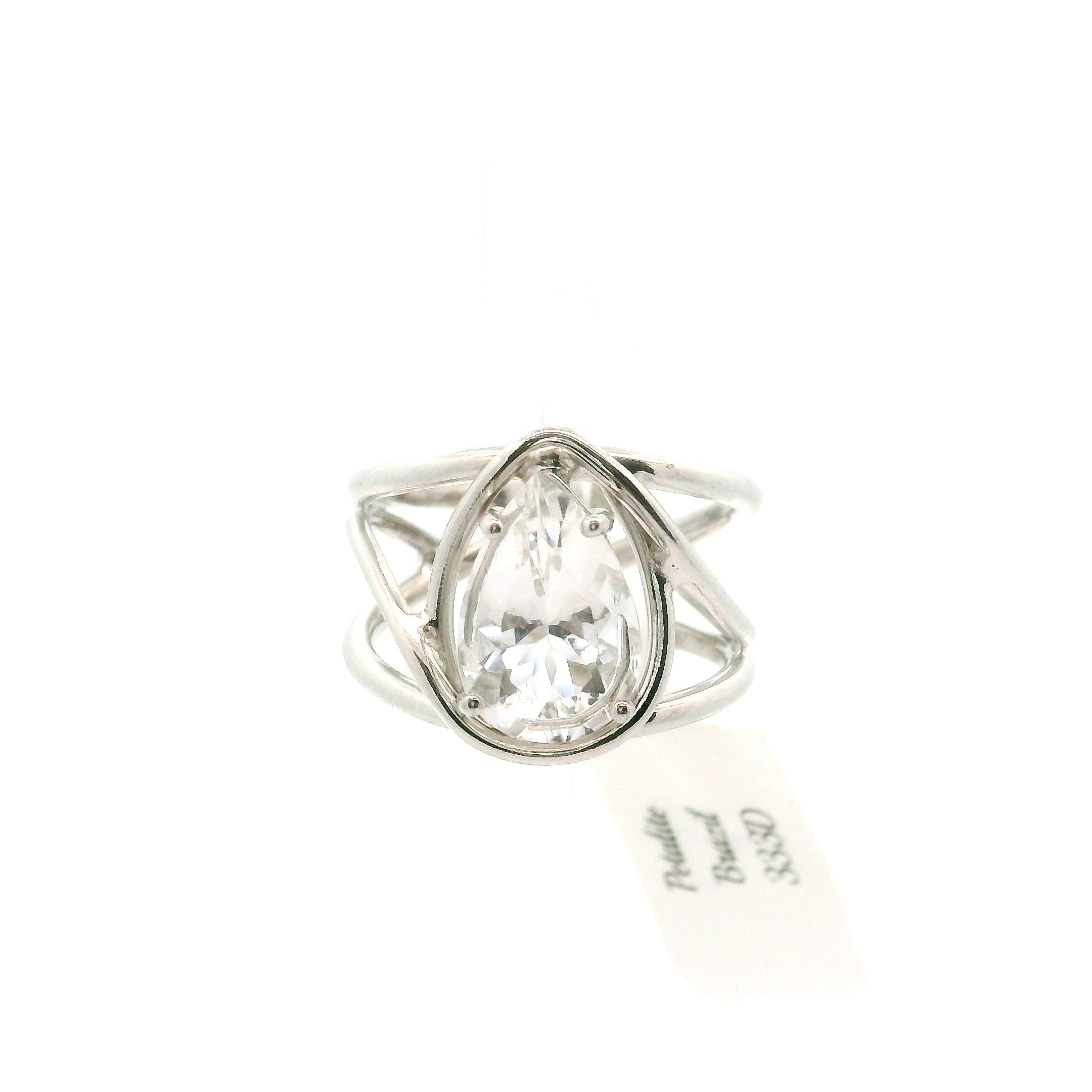Petalite Cuff Ring .925 Silver for Profound Healing and Spiritual Advancement